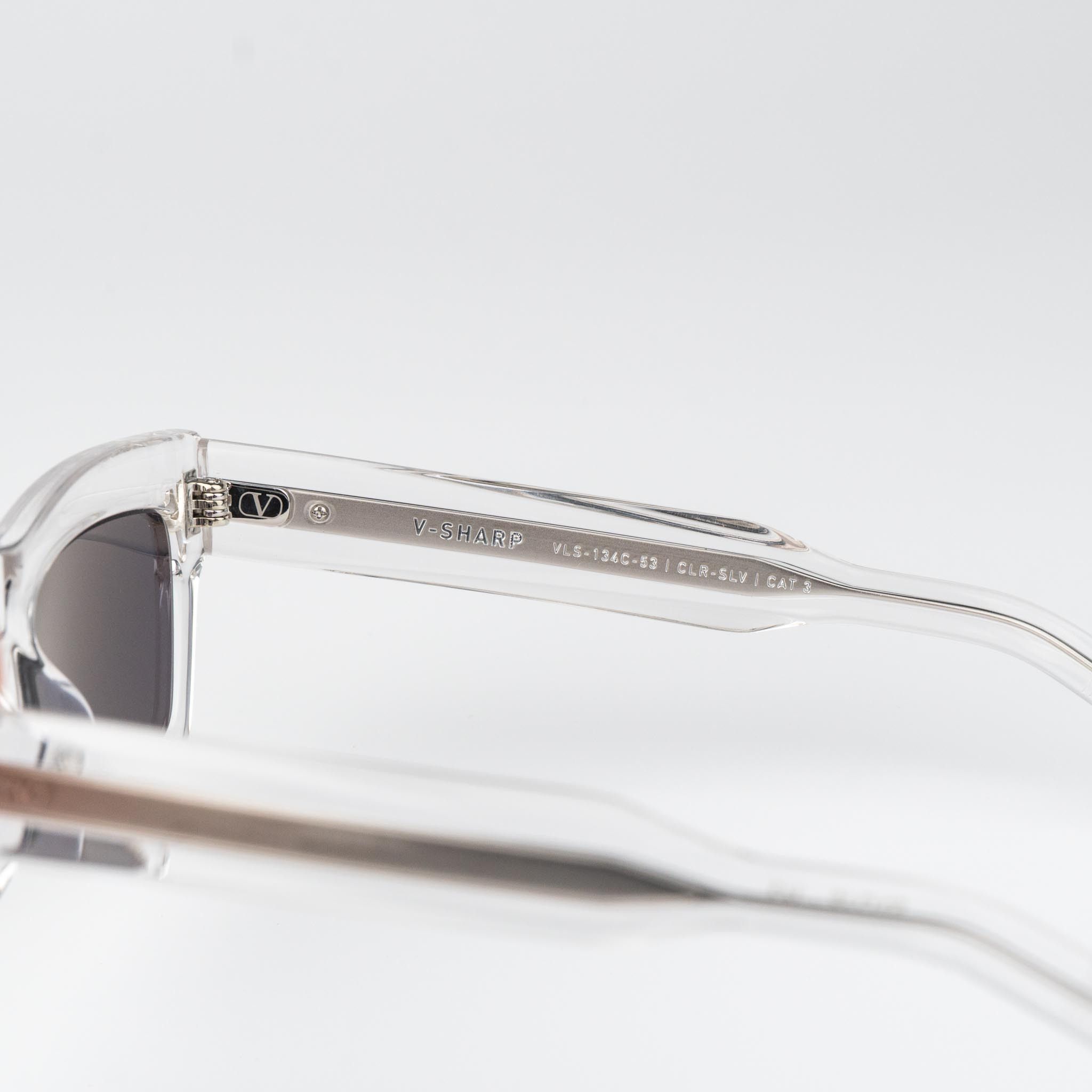 Valentino Valentino Women Sunglasses Grey Rectangle V-SHARP VLS-134 C Size ONE SIZE - 7 Thumbnail