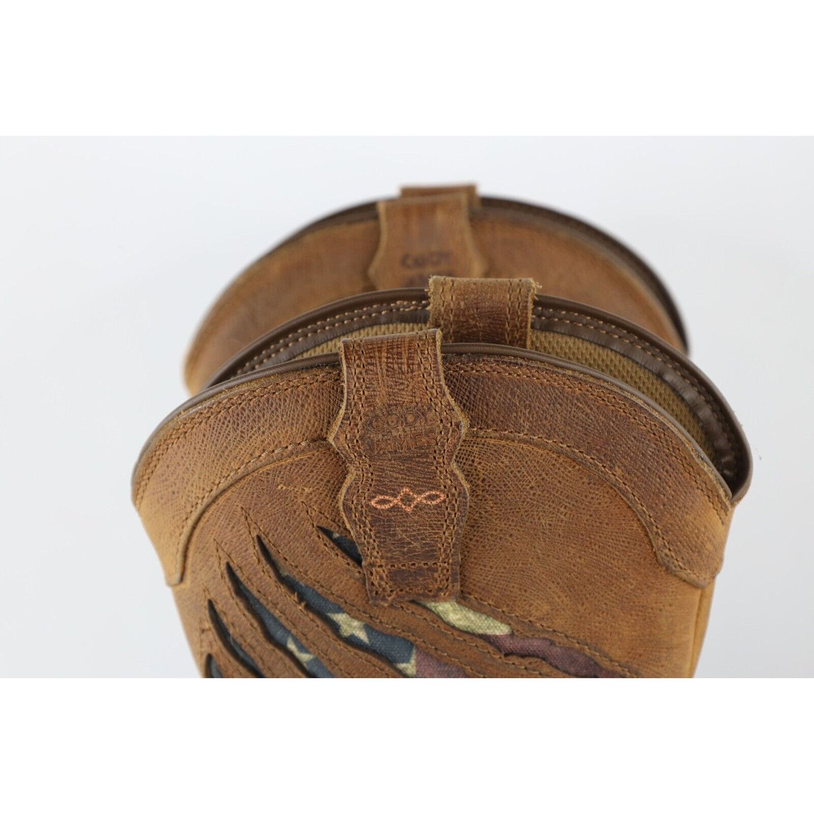 Cody James Cody James USA Flag Leather Composite Toe Western Boots Size US 12 / EU 45 - 6 Thumbnail