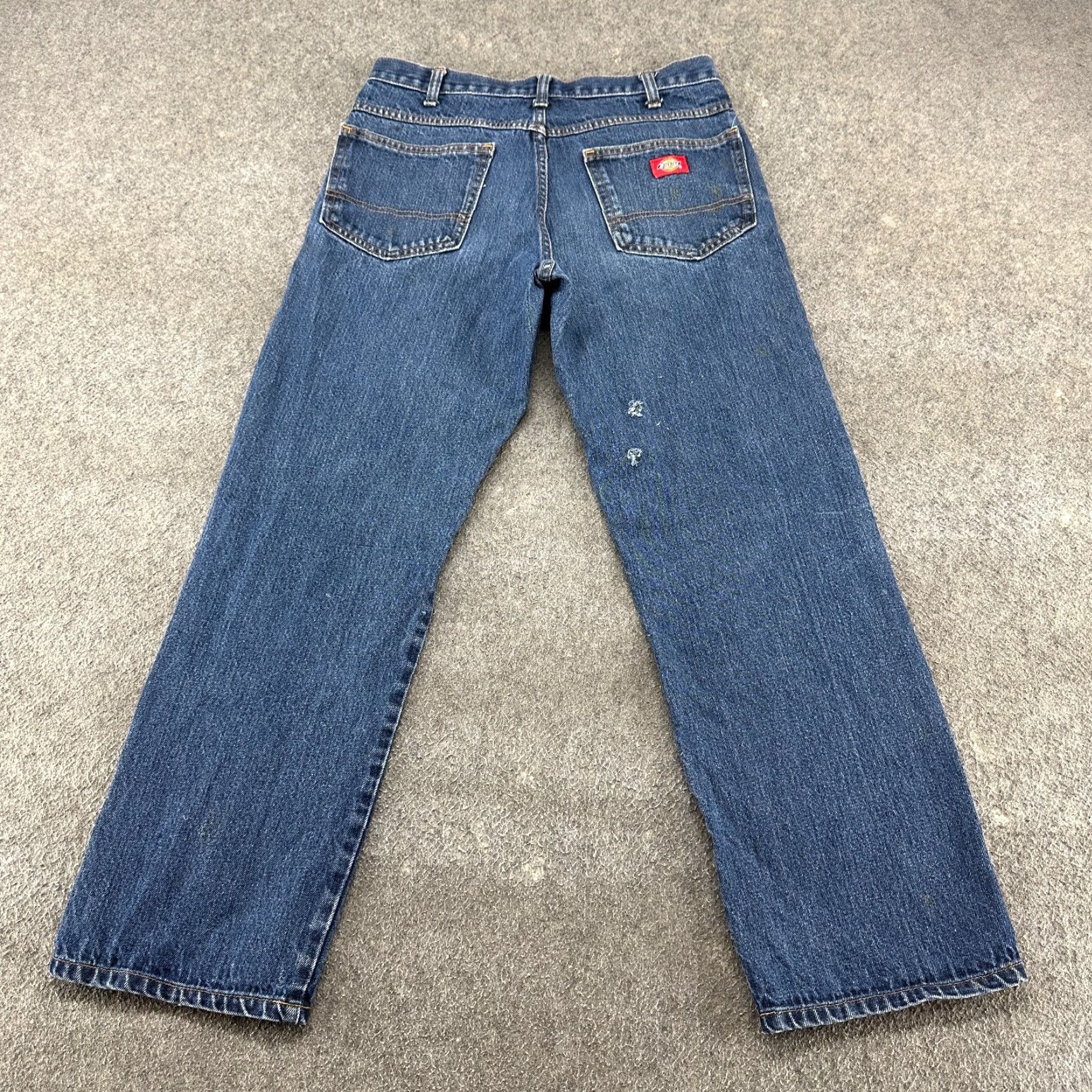 Dickies Dickies Jeans Men 32x32 Blue Straight Leg Regular Fit Cotton Medium Wash Denim Size US 32 / EU 48 - 6 Thumbnail