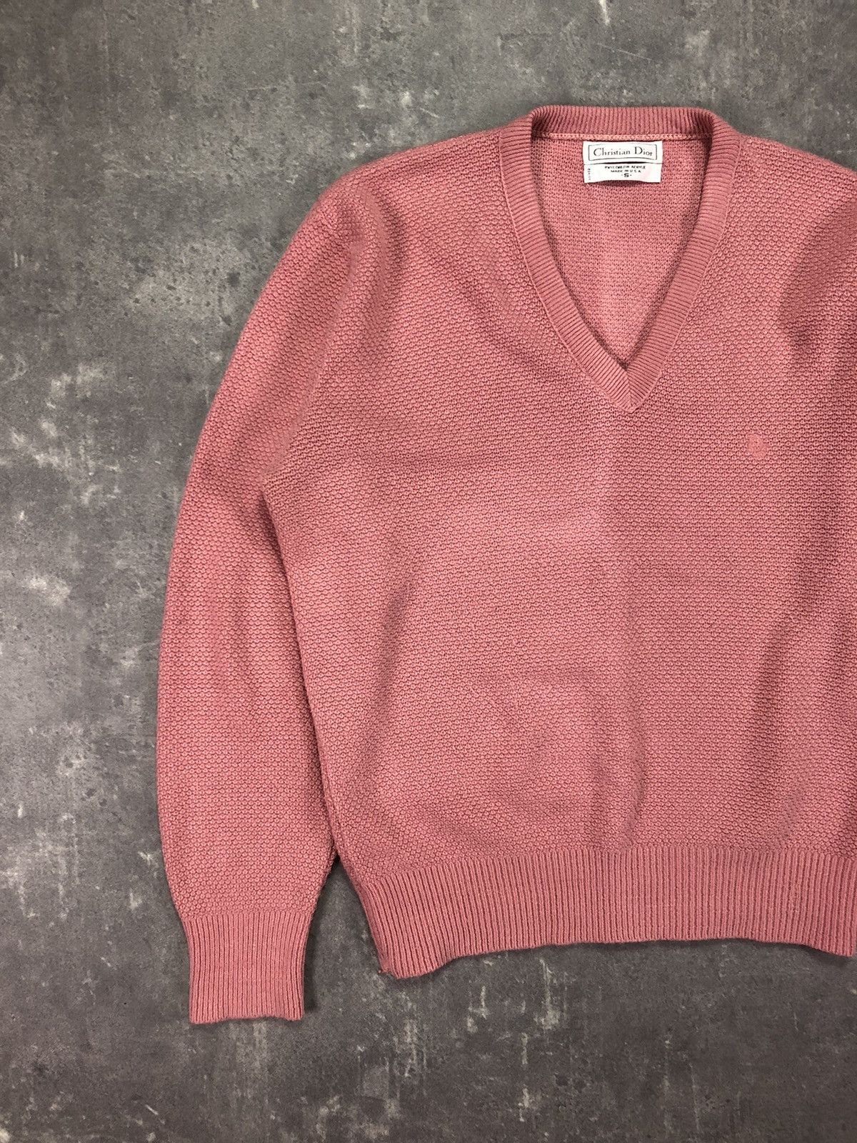 Dior Rare Vintage Christian Dior Pink Acryl Knit S Size S / US 4 / IT 40 - 3 Thumbnail