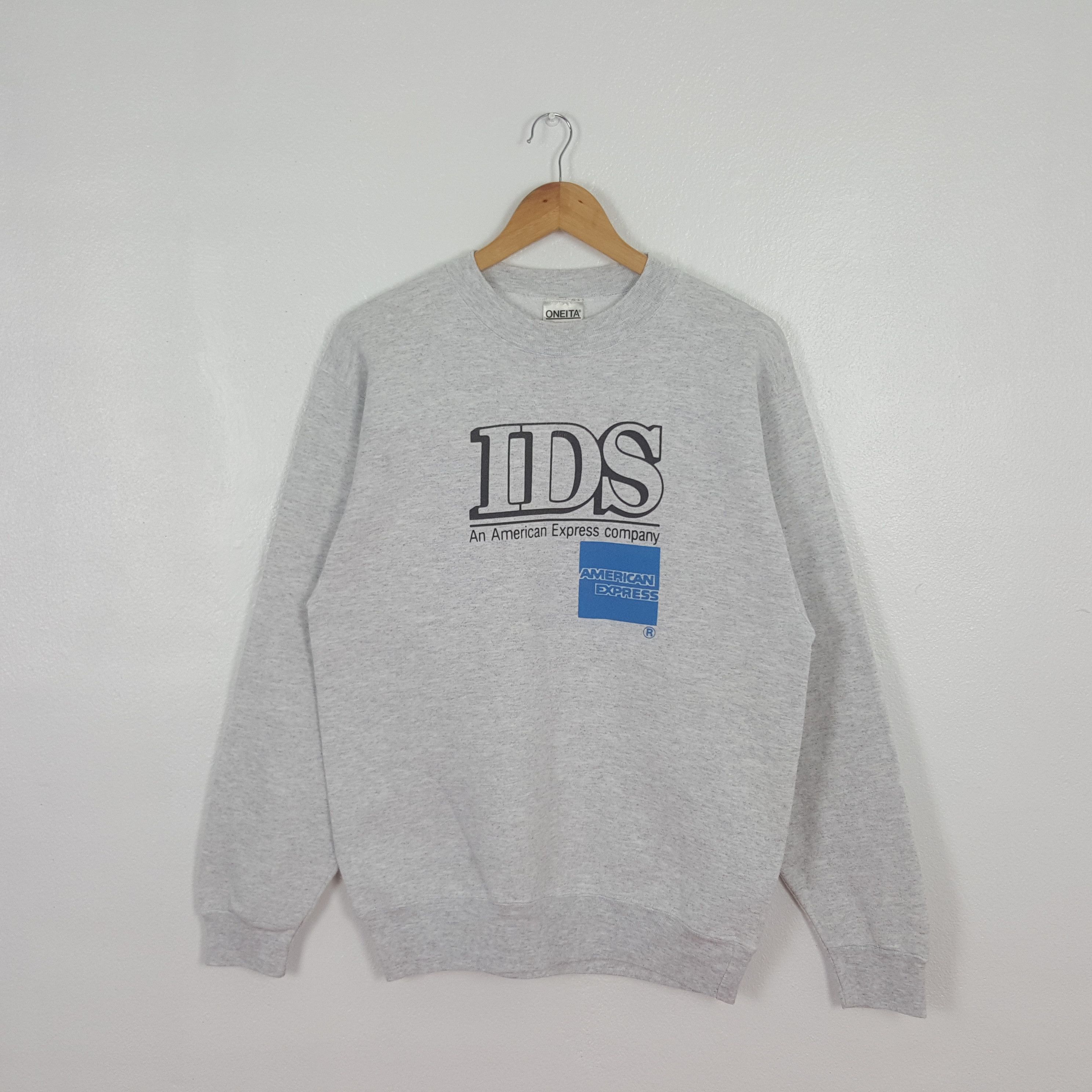 Vintage Vintage 90's IDS American Express Sweatshirt C305N22 Size US S / EU 44-46 / 1 - 1 Thumbnail
