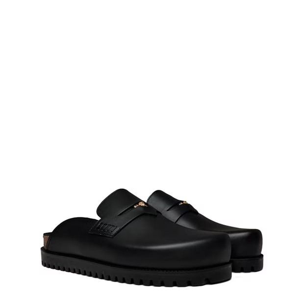 Versace o1g2r1mq0824 Medusa Leather Mules in Black Size US 8 / EU 41 - 3 Thumbnail
