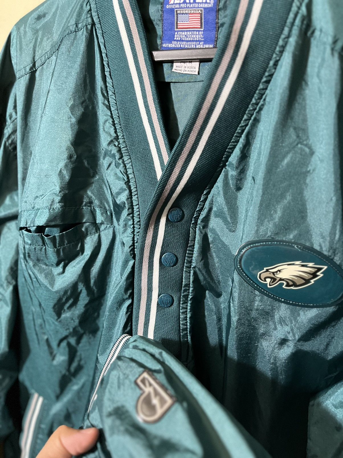 NFL × Pro Player Vintage Eagles Windbreaker Pullover Jacket Size US L / EU 52-54 / 3 - 4 Thumbnail