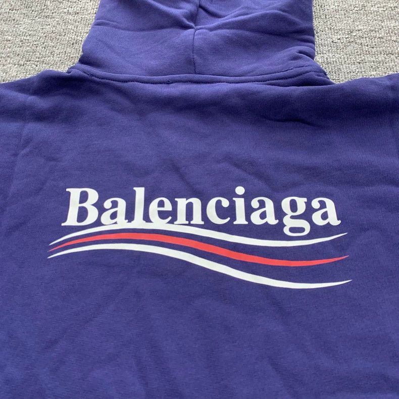 Balenciaga Balenciaga Blue Coca-Cola wave hoodie sweatshirt Size US S / EU 44-46 / 1 - 8 Thumbnail