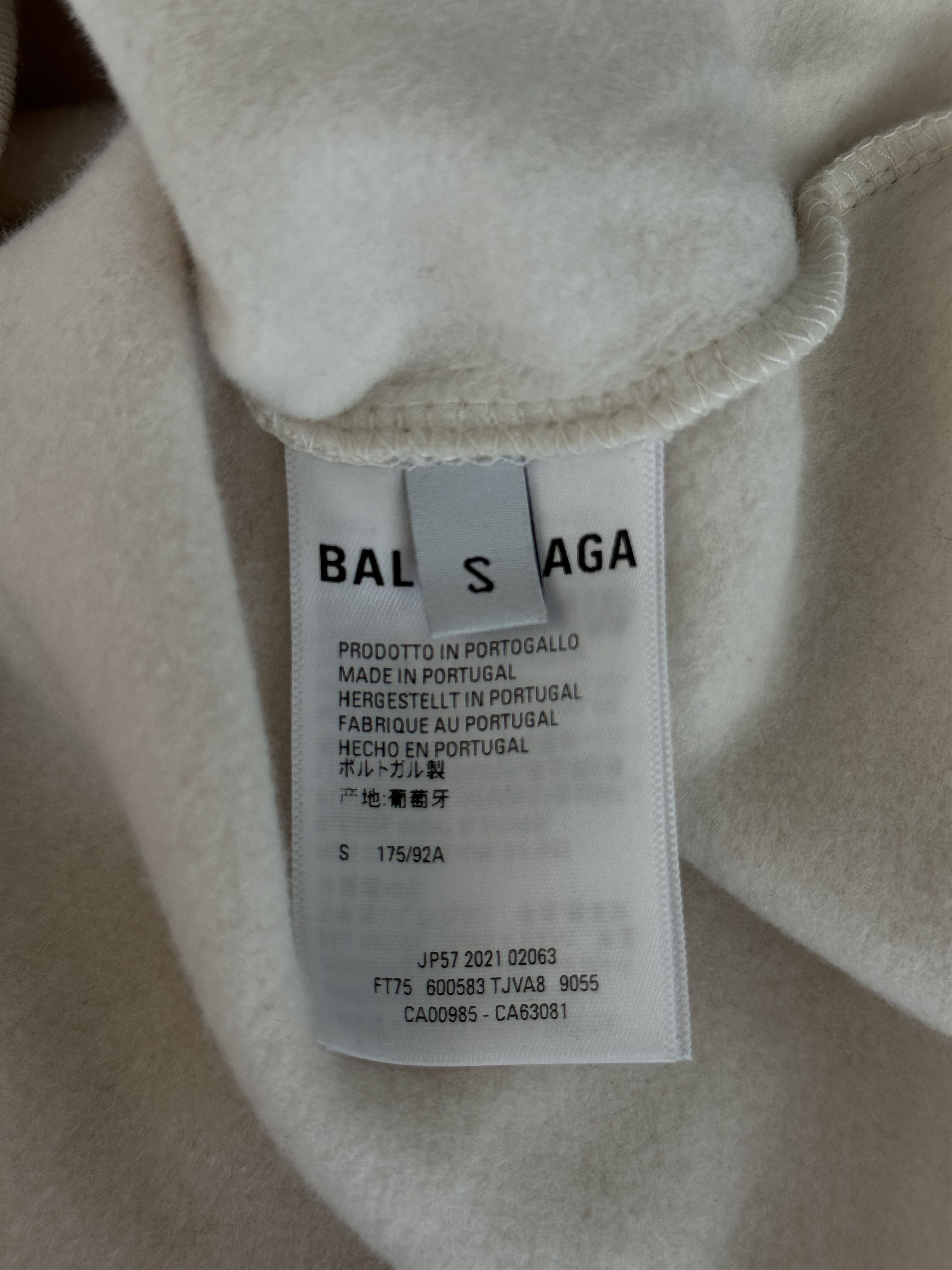 Balenciaga Balenciaga Beige & Blue Logo Hoodie Size US L / EU 52-54 / 3 - 4 Thumbnail