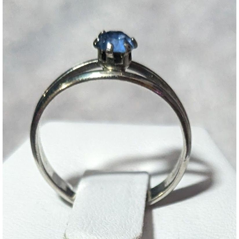 Other Casual Silver Tone Blue Stone Adjustable Ring Size 6 1/2 Size ONE SIZE - 10 Thumbnail