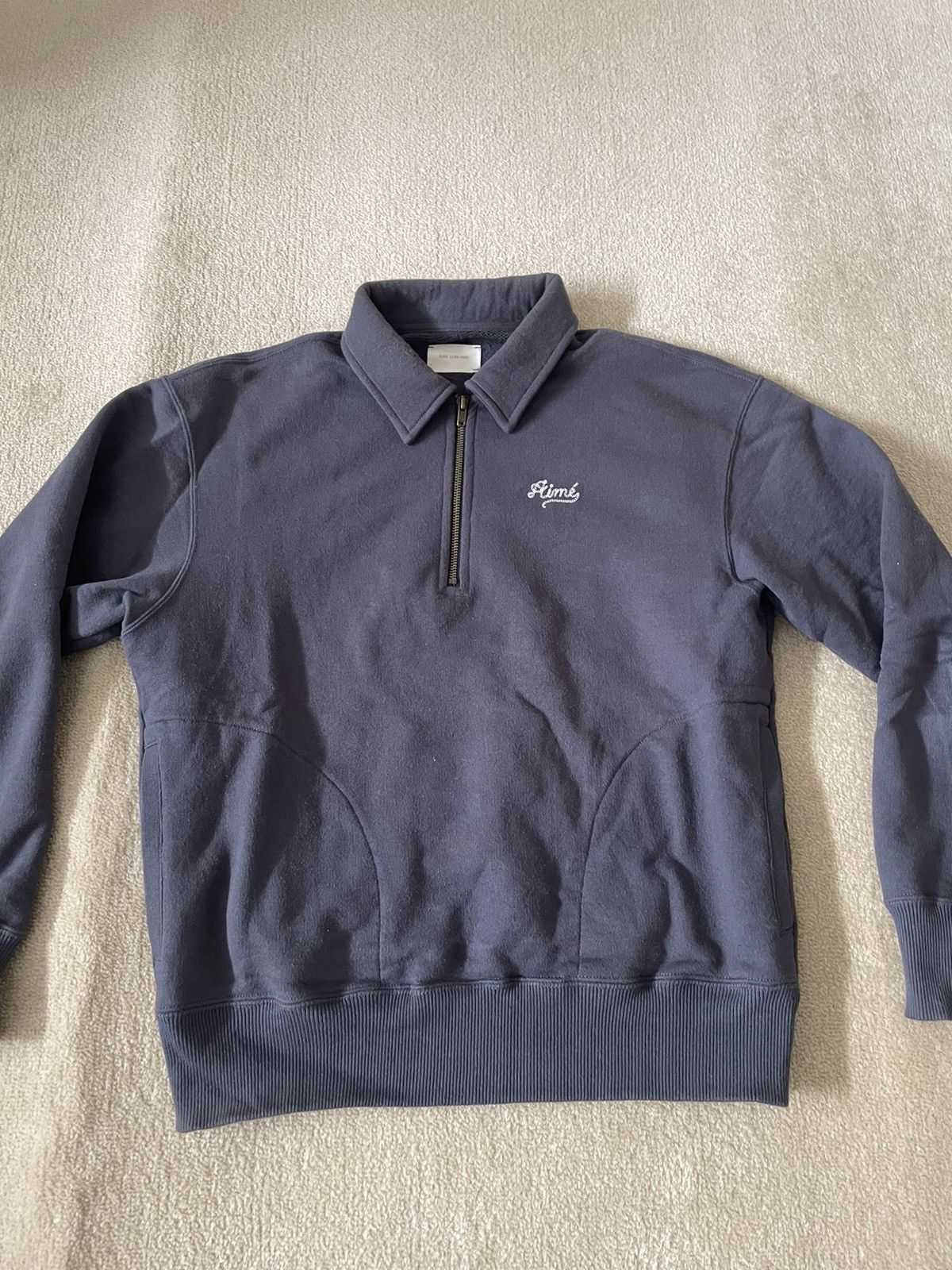 image of Aime Leon Dore Chain Stitch Sweater in Grey, Men's (Size Small)