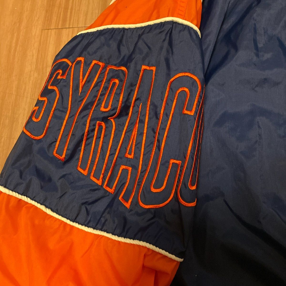 Starter Rare Vintage 90s Starter Syracuse Windbreaker Jacket Mens XL Size US XL / EU 56 / 4 - 3 Thumbnail