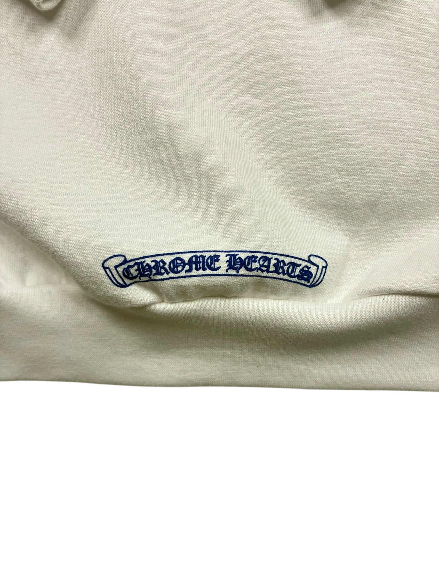 Chrome Hearts Chrome Hearts Vertical Logo Zip Up Hoodie "white" Size US L / EU 52-54 / 3 - 6 Thumbnail