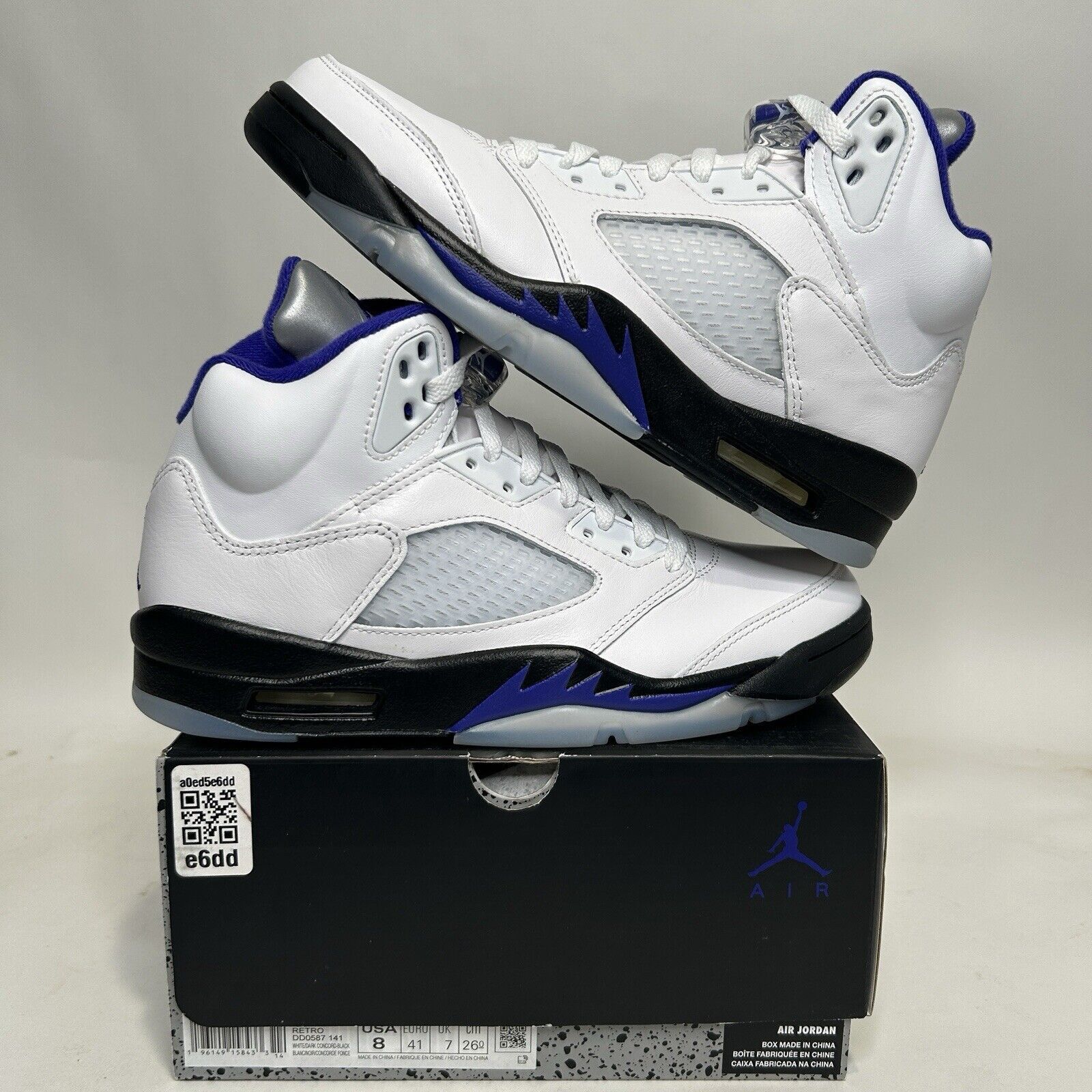 Nike Nike Air Jordan 5 Retro “Dark Concord” 2024 Size US 8 / EU 41 - 1 Thumbnail