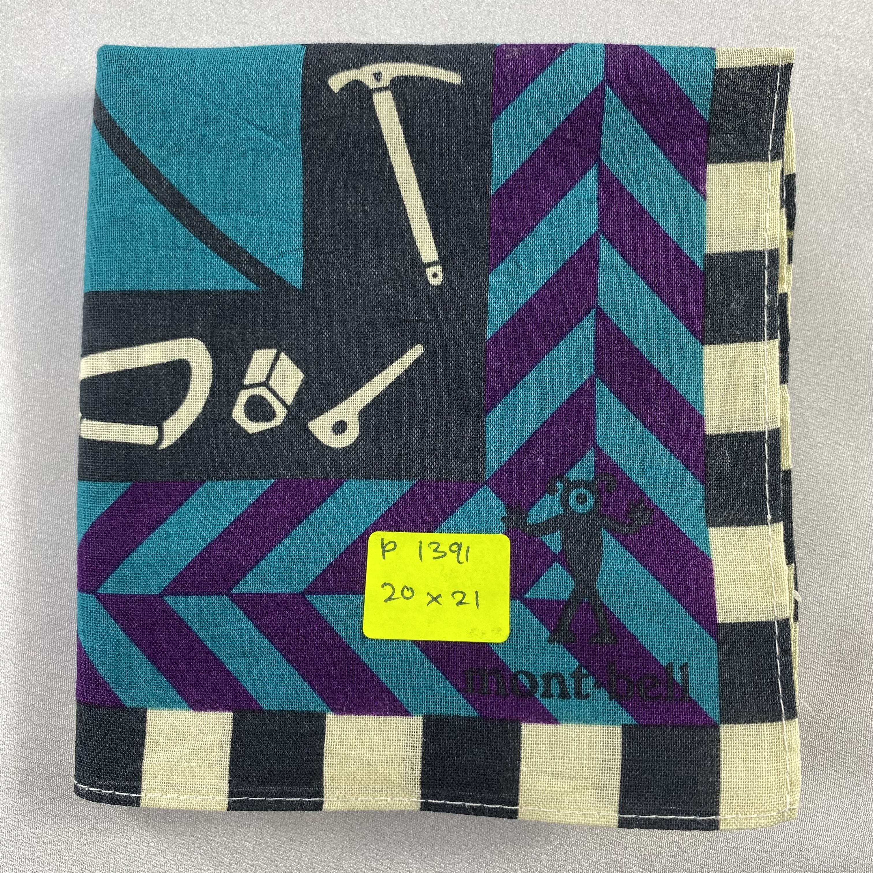 Montbell × Vintage Montbell Handkerchief / Neckerchief / Bandana-P1391 Size ONE SIZE - 5 Thumbnail