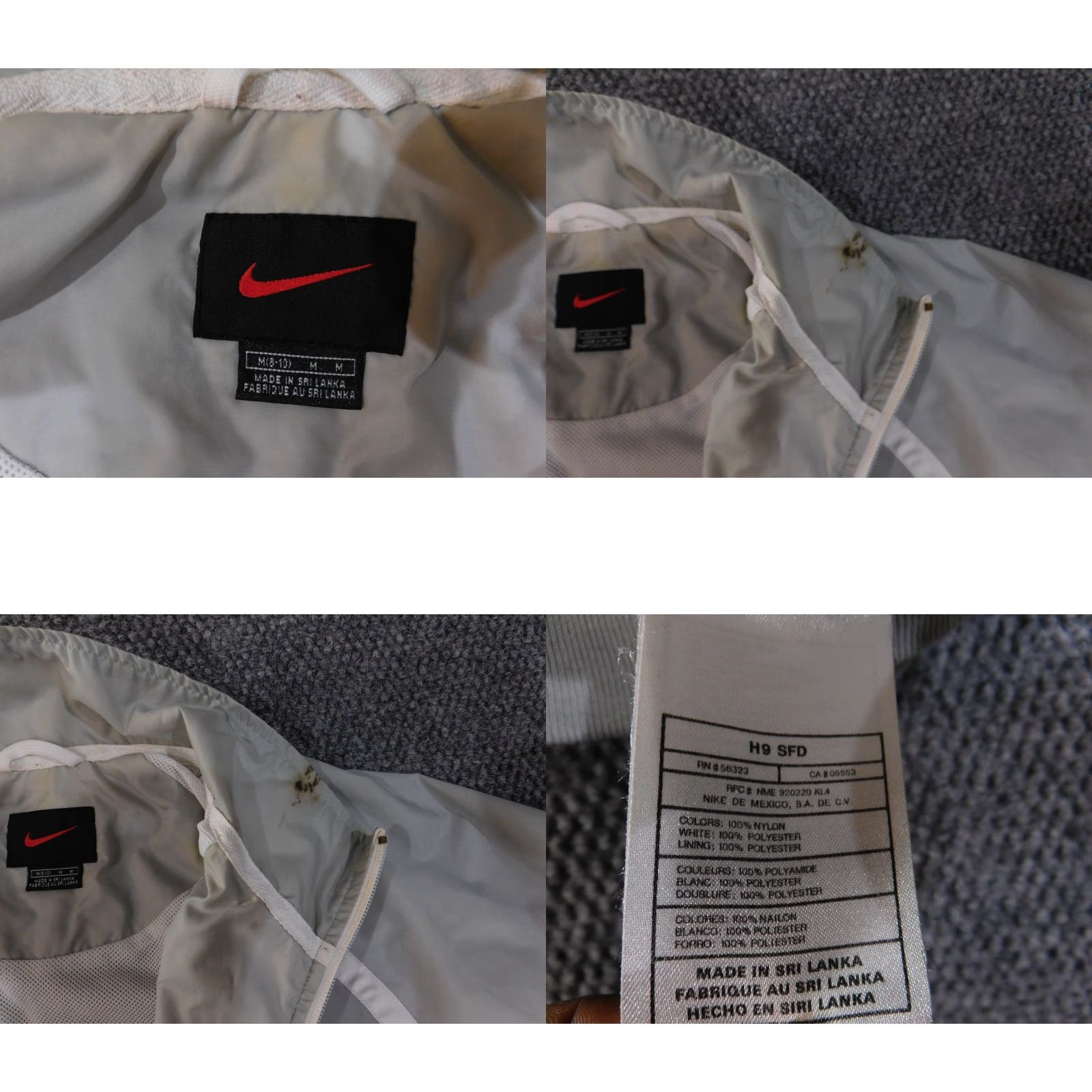 Nike **Vintage Nike Gray Windbreaker Jacket Medium Women's** User: Vintage Nike Gray Windbreaker Jacket Medium Women's Size M / US 6-8 / IT 42-44 - 8 Thumbnail
