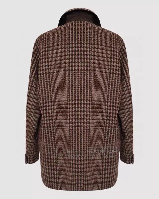 Loro Piana Loro Piana Houndstooth Pattern Coat, Wool and Alpaca Blend Size M / US 6-8 / IT 42-44 - 3 Thumbnail