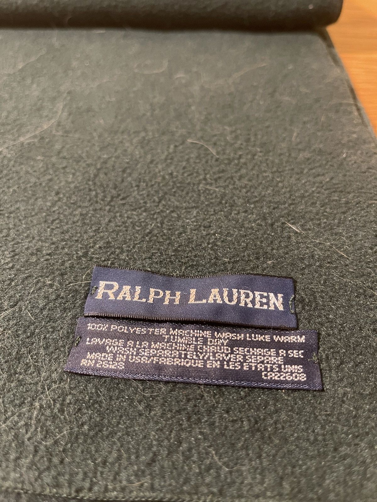 Polo Ralph Lauren POLO RALPH LAUREN SPORT MEN'S SCARF BLACK MADE IN USA Size ONE SIZE - 4 Thumbnail