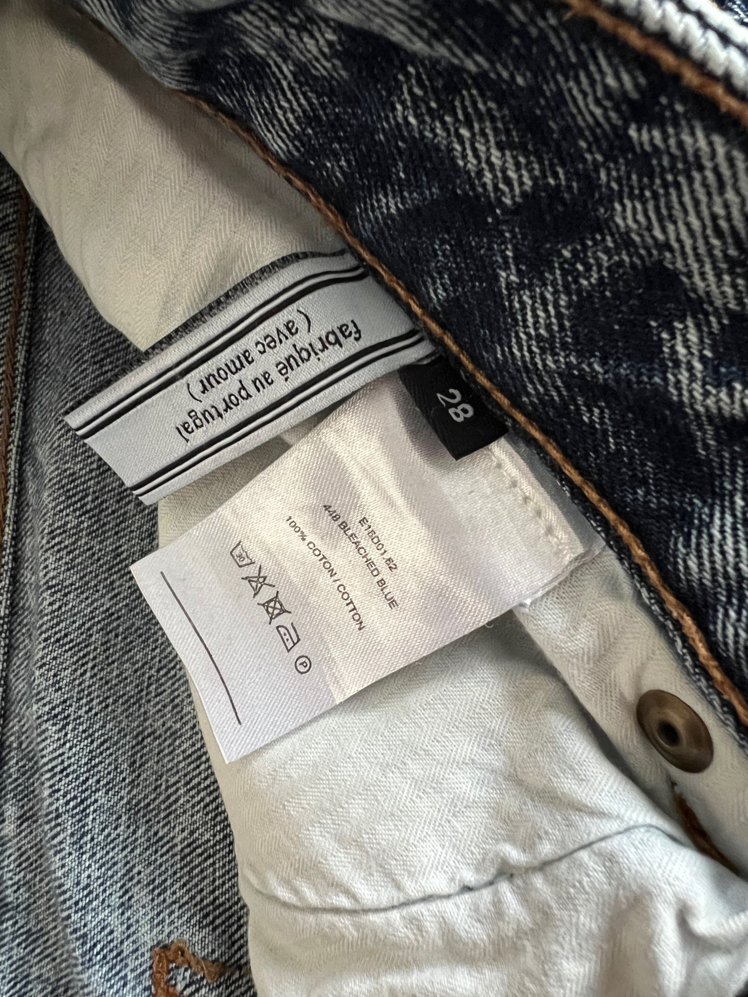 AMI AMI Alexandre Mattiussi Acid Wash Bleached Jeans Size US 28 / EU 44 - 3 Thumbnail