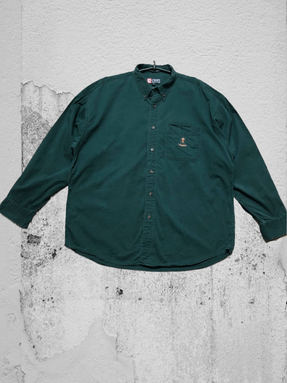Chaps Ralph Lauren Y2K green logo shirt Chaps Ralph Lauren Vintage size XL Size US XL / EU 56 / 4 - 1 Thumbnail