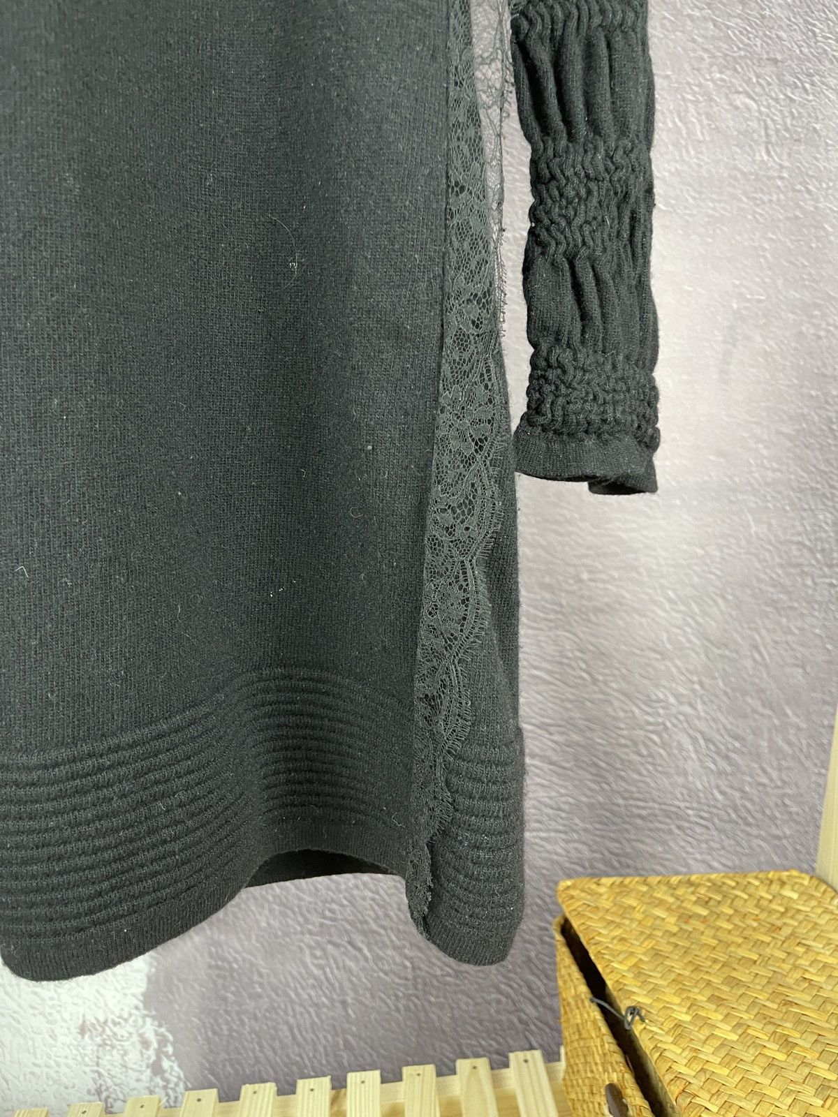 Christian Lacroix Christian Lacroix wool fitted black classic midi dress Size S / US 4 / IT 40 - 5 Thumbnail