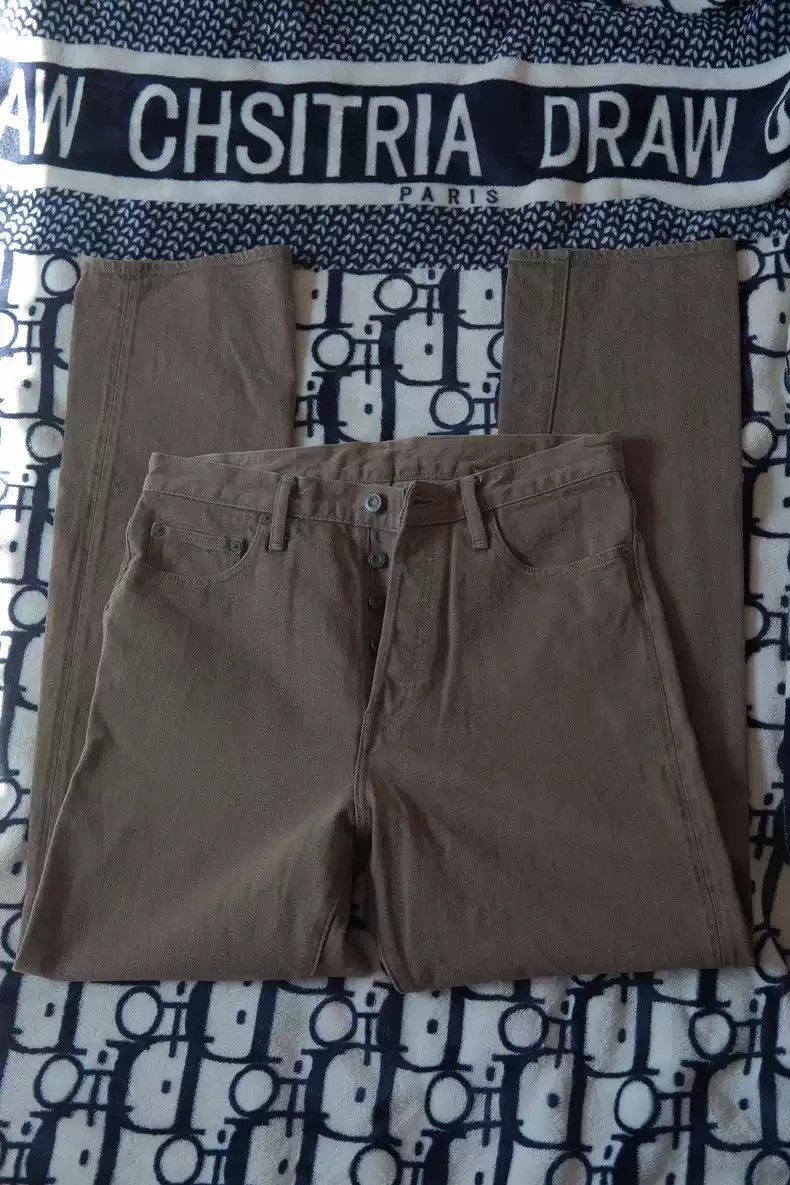 image of Nigel Cabourn Earth Color Jeans in Brown, Men's (Size 32)