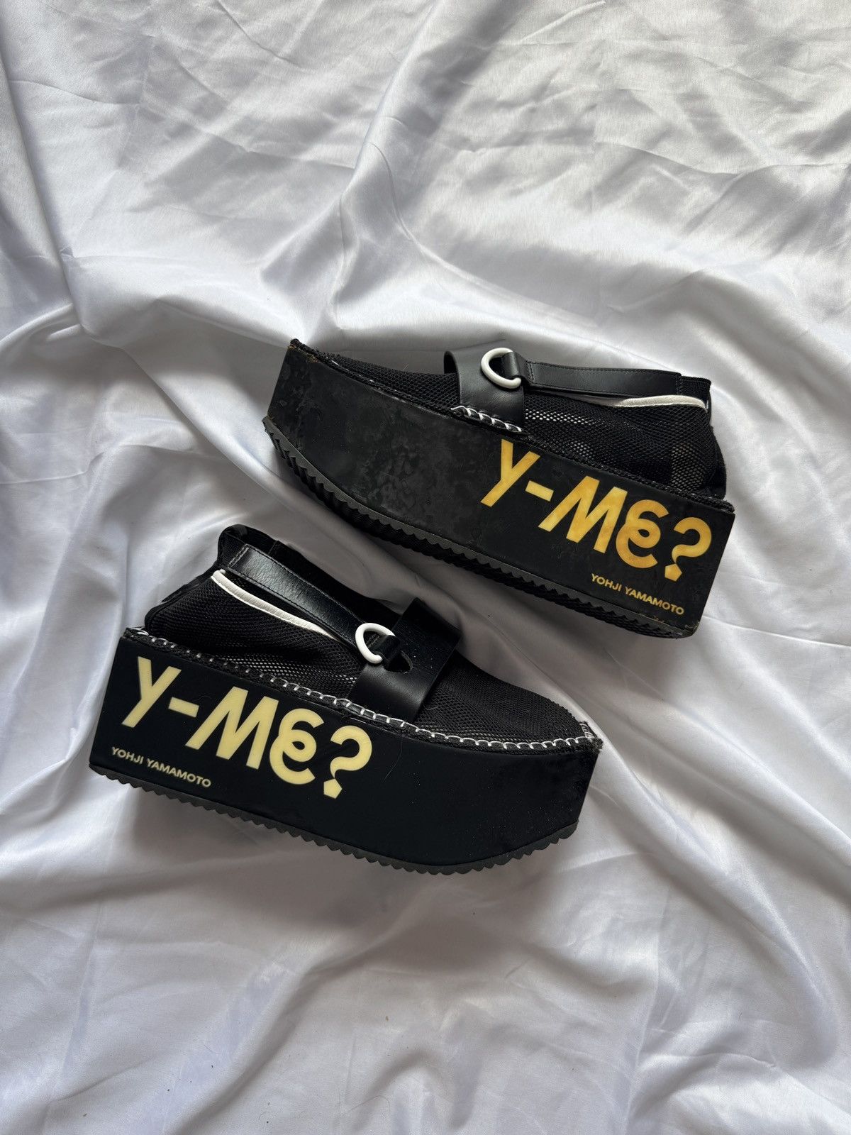 Yohji Yamamoto Y-3 Yohji Yamamoto x Adidas S/S14 Mesh Platform Shoes Size US 8 / IT 38 - 1 Thumbnail