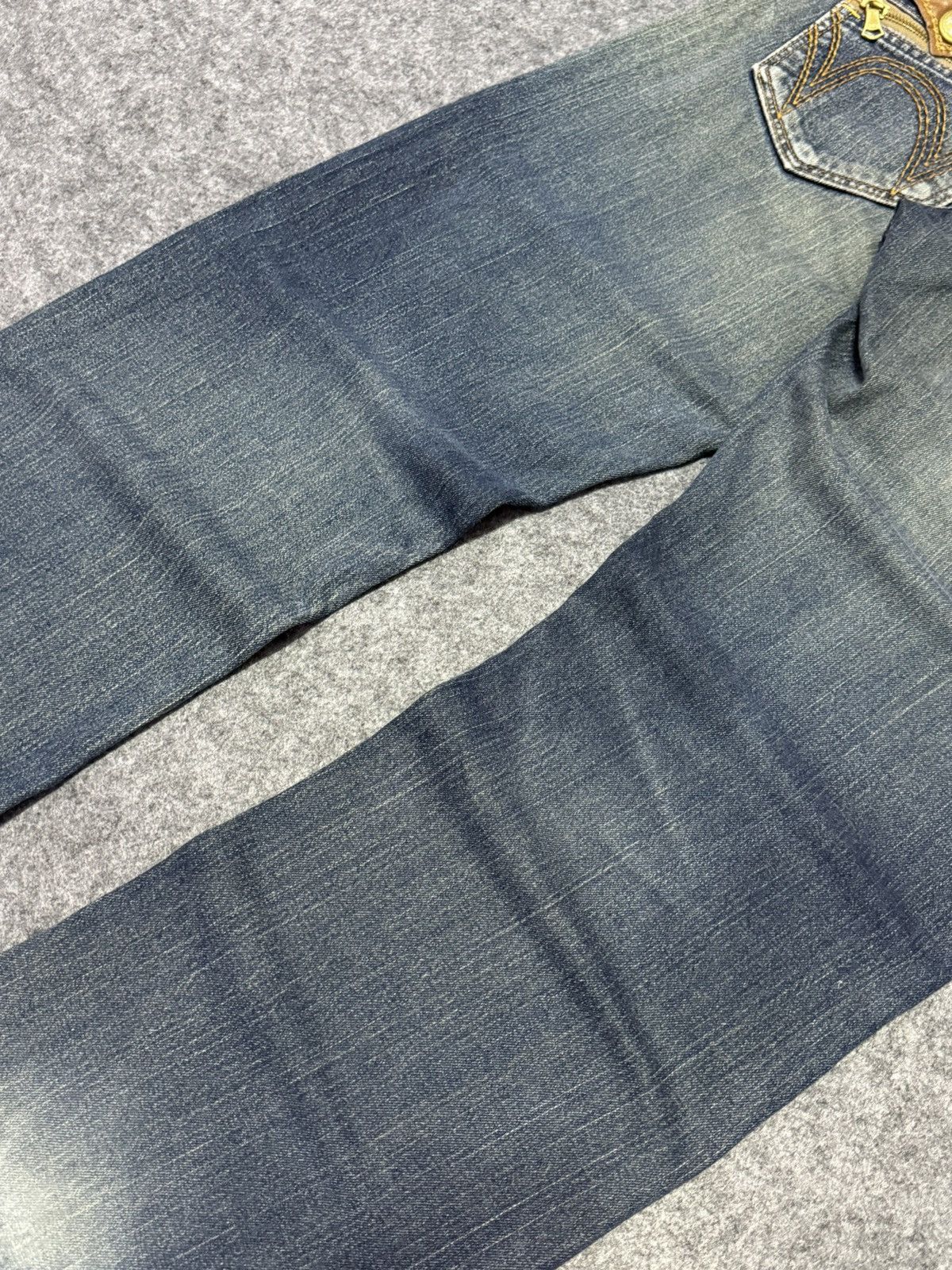 Edwin 2000s Edwin XV Leather Trimmed Muddy Wash Loose Jeans Size US 32 / EU 48 - 5 Thumbnail