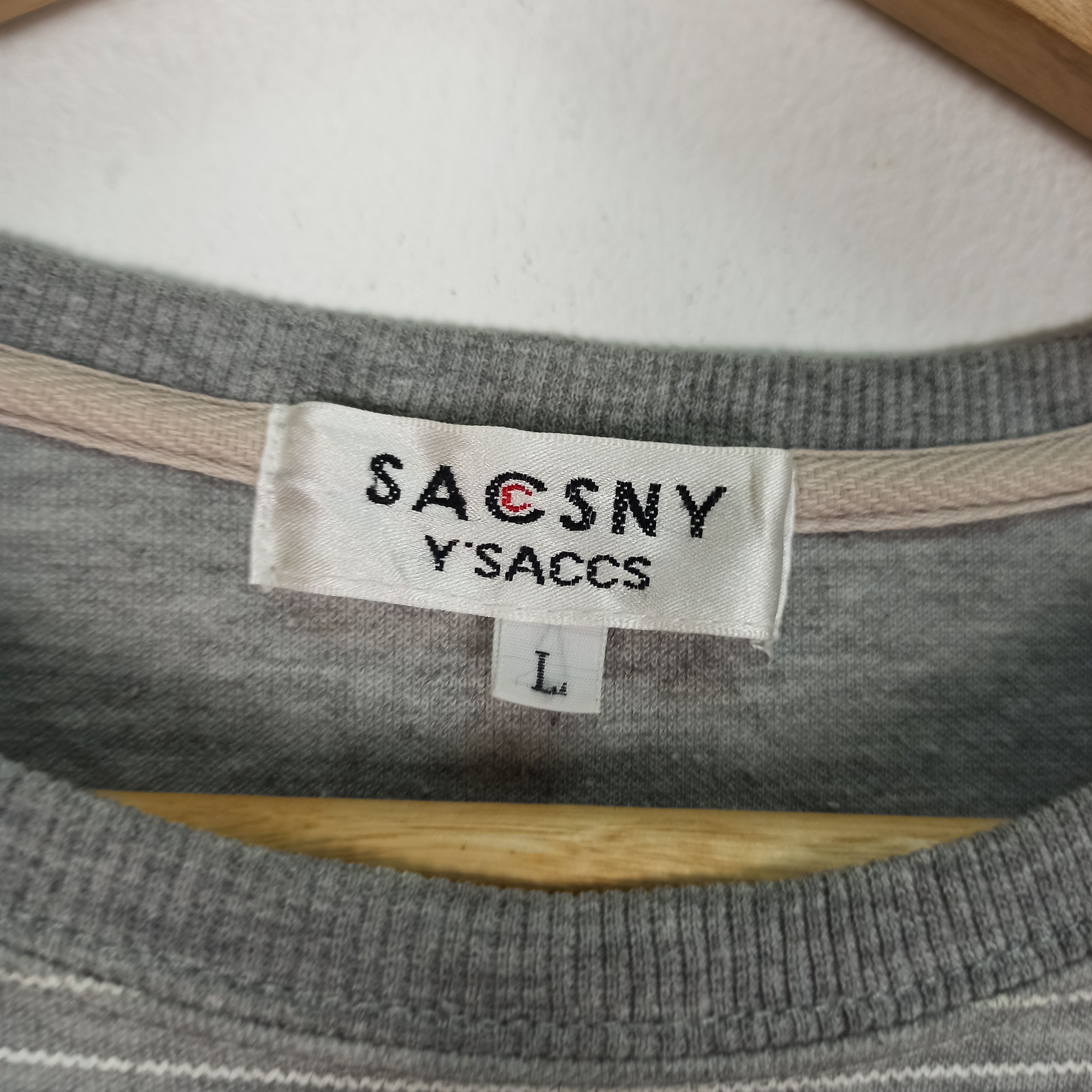 Y's Rare SACSNY Y'S ACCS By Yohji Yamamoto Long Sleeve Size L / US 10 / IT 46 - 7 Thumbnail