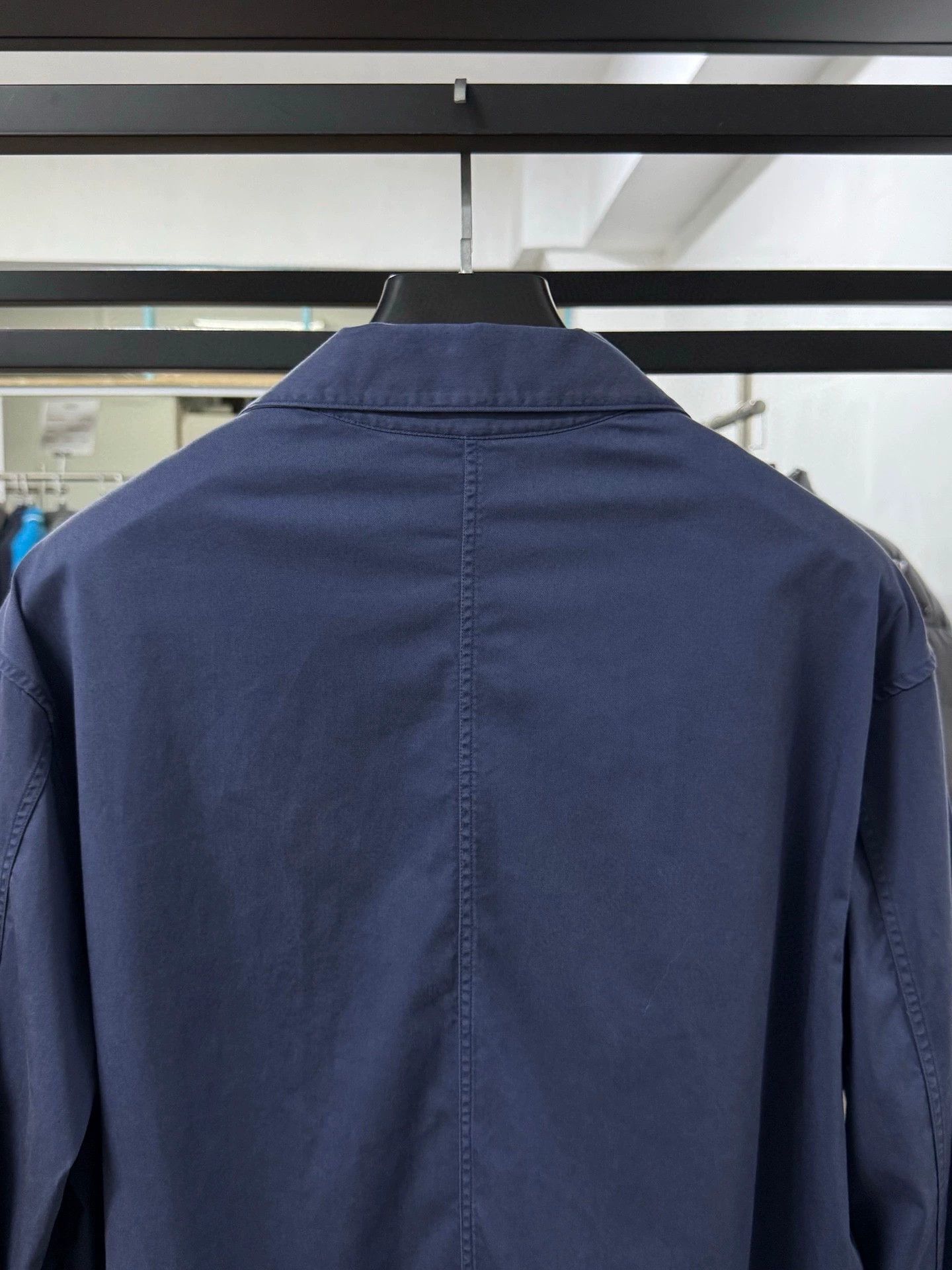 Ermenegildo Zegna navy blue men's button-up jacket Size US L / EU 52-54 / 3 - 4 Thumbnail