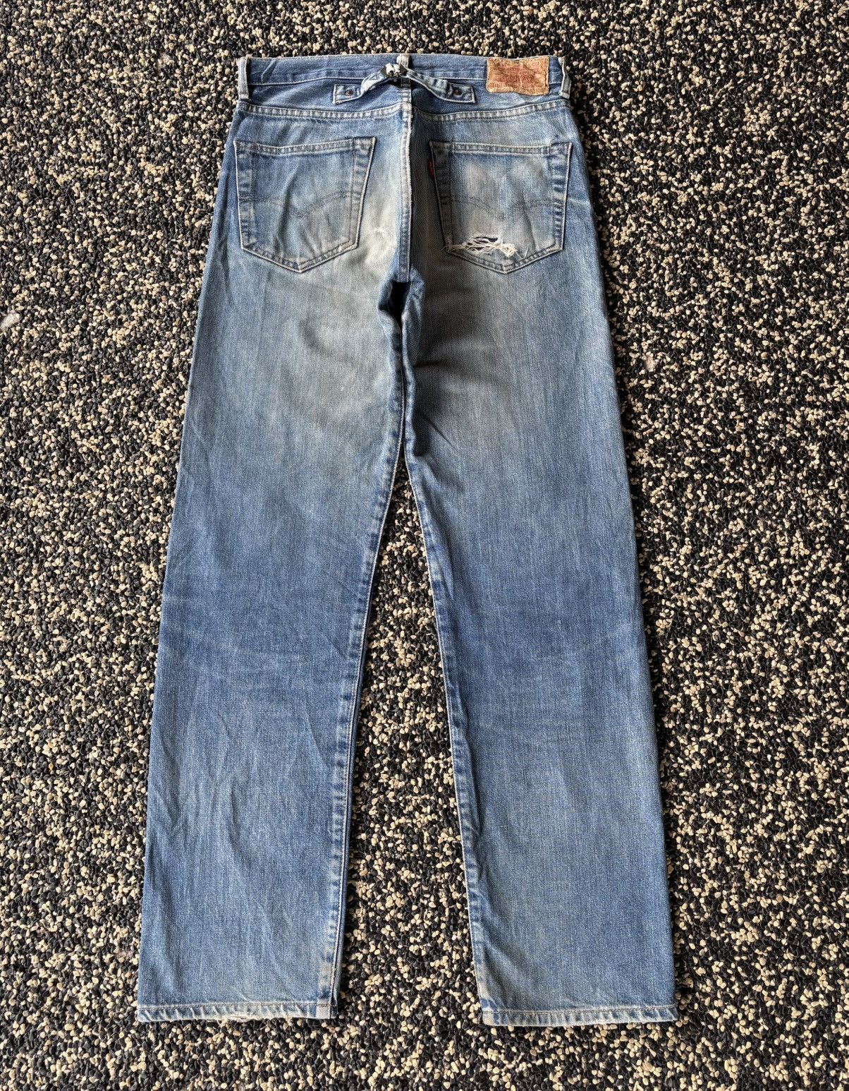 Levi's Vintage Levi’s Big E Lot 701 XX Buckle Belt Selvedge Jeans Size US 32 / EU 48 - 10 Thumbnail