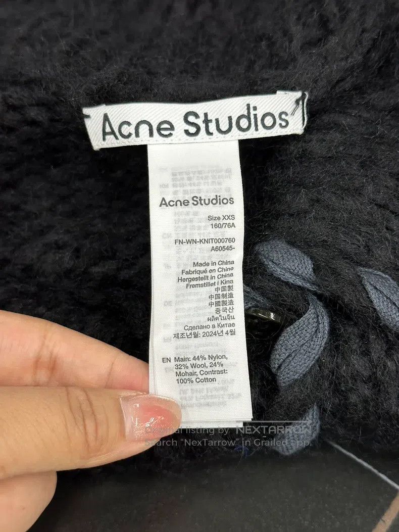 Acne Studios Acne Studios Fringed Knit Long Sleeve Cardigan Jacket Size XXS / US 00 / IT 34 - 4 Thumbnail