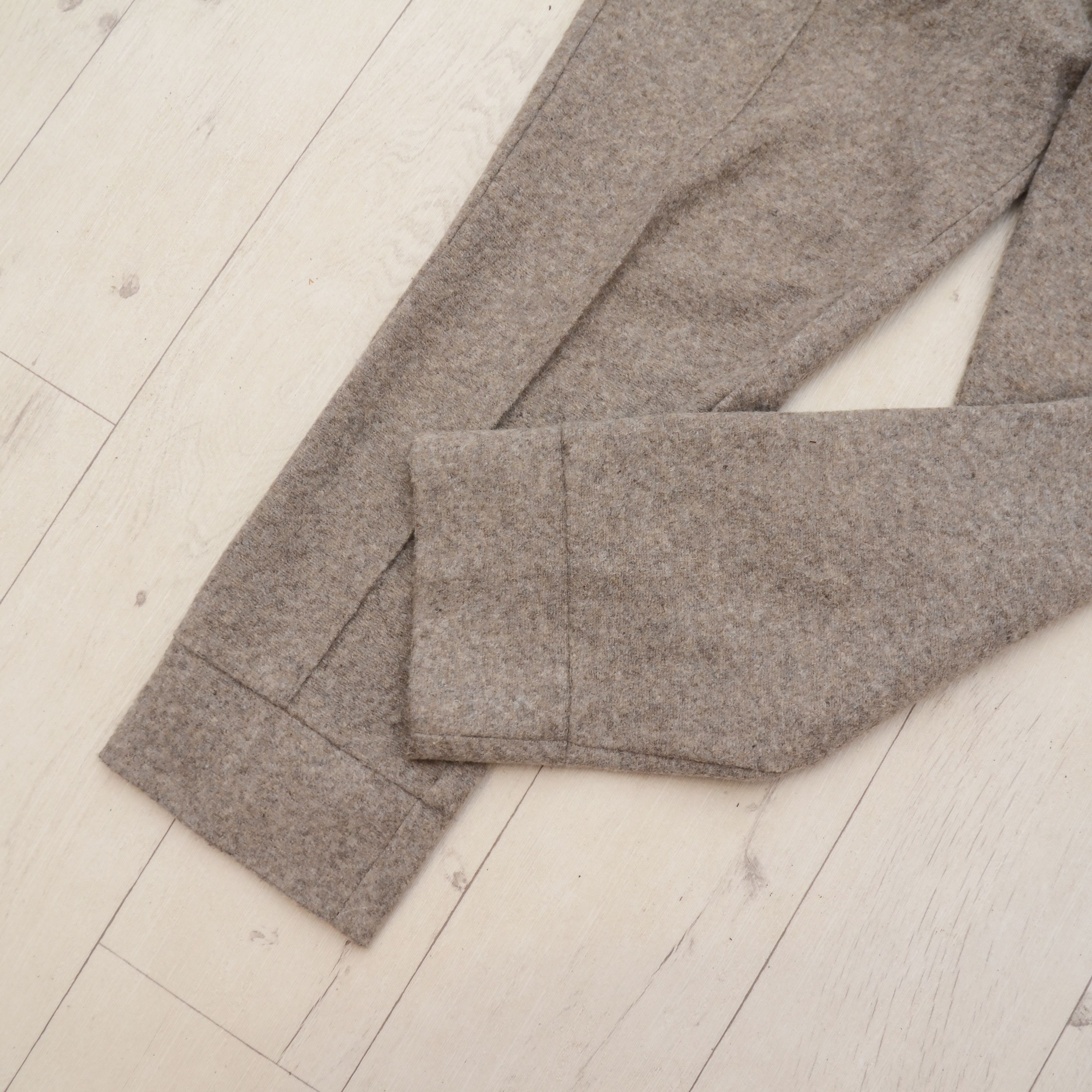 Other Luxury Hosio made of Yarn Beige Wool Cropet Pants Size 50 Size 40R - 6 Thumbnail