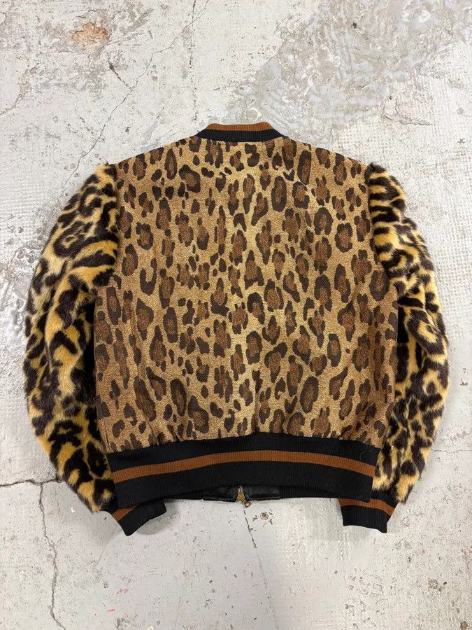 Dries Van Noten Dries Van Noten Hybrid Leopard Camel Bomber Jacket Size XS / US 0-2 / IT 36-38 - 6 Thumbnail