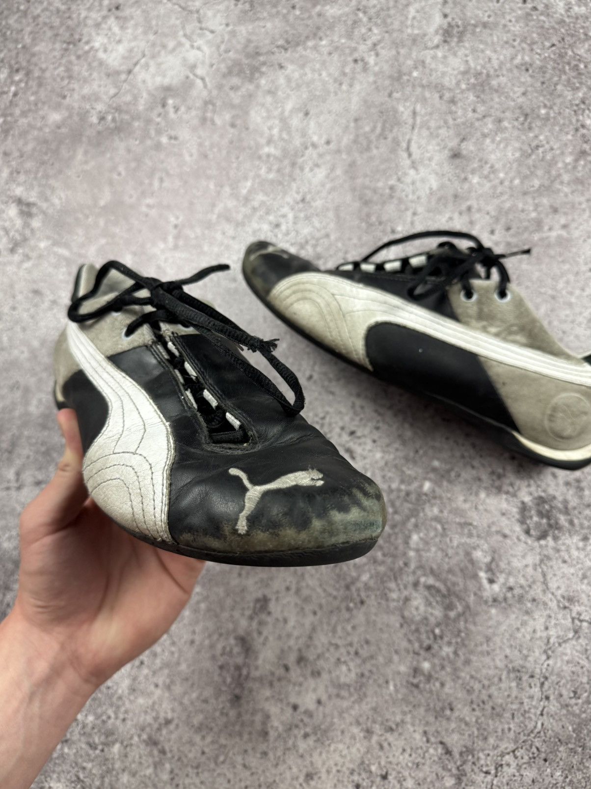 Puma Vintage Puma Y2K opium Blokecore suede sneakers Trashed Size US 10 / EU 43 - 6 Thumbnail
