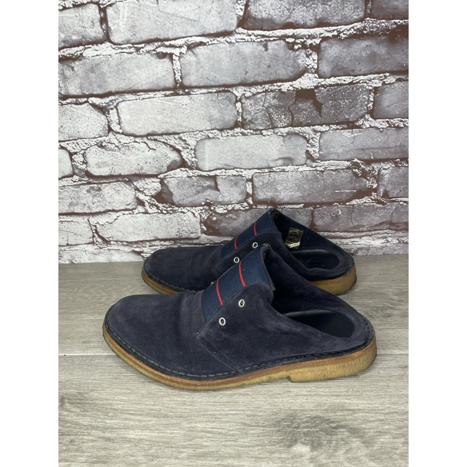 Band Of Outsiders Band of Outsiders Blue Suede Leather Gum Soles Mule Shoes Wo Size US 9.5 / IT 39.5 - 12 Thumbnail