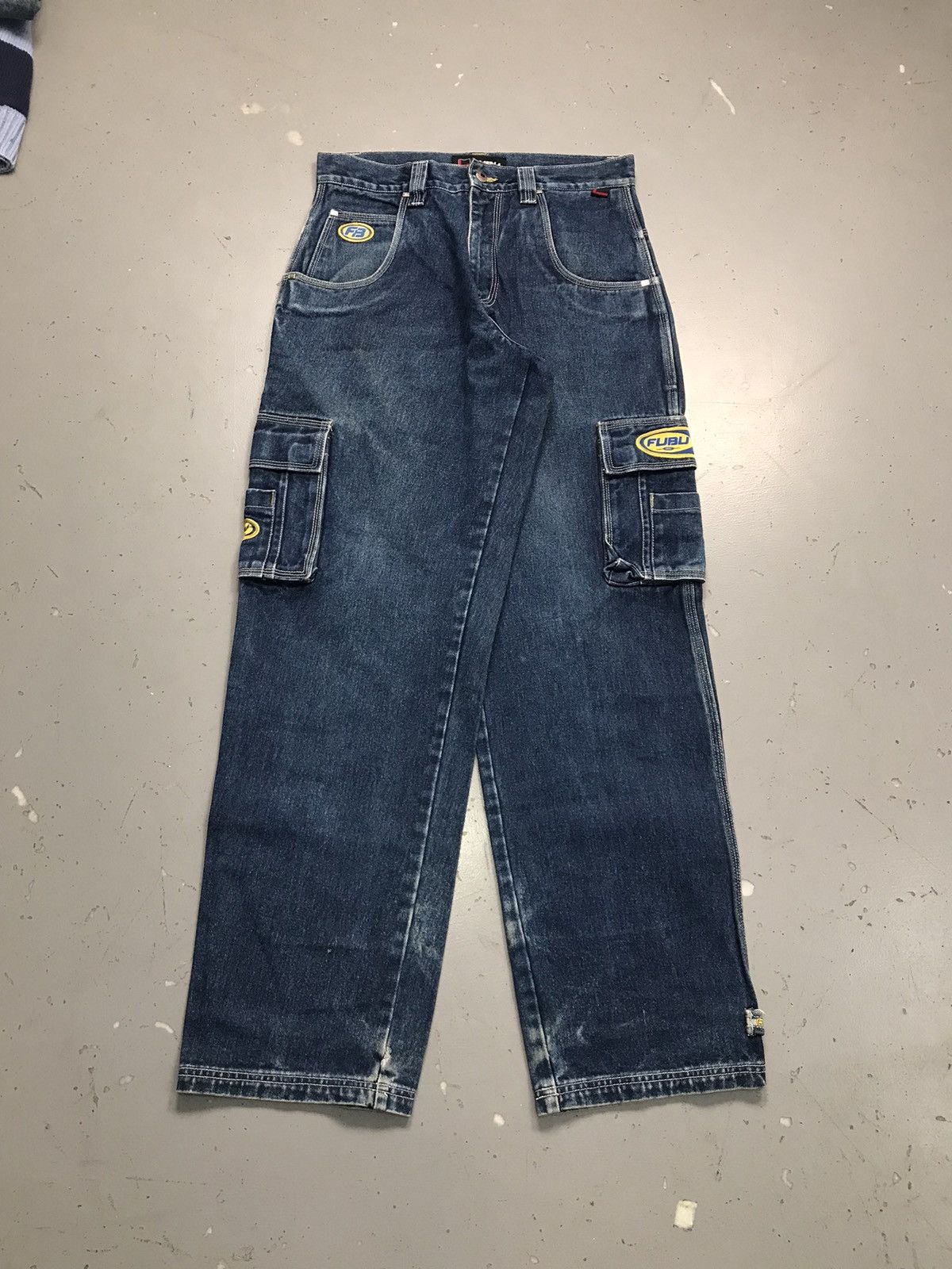 Fubu Vintage Fubu the collection patchwork cargo denim Size US 34 / EU 50 - 1 Thumbnail