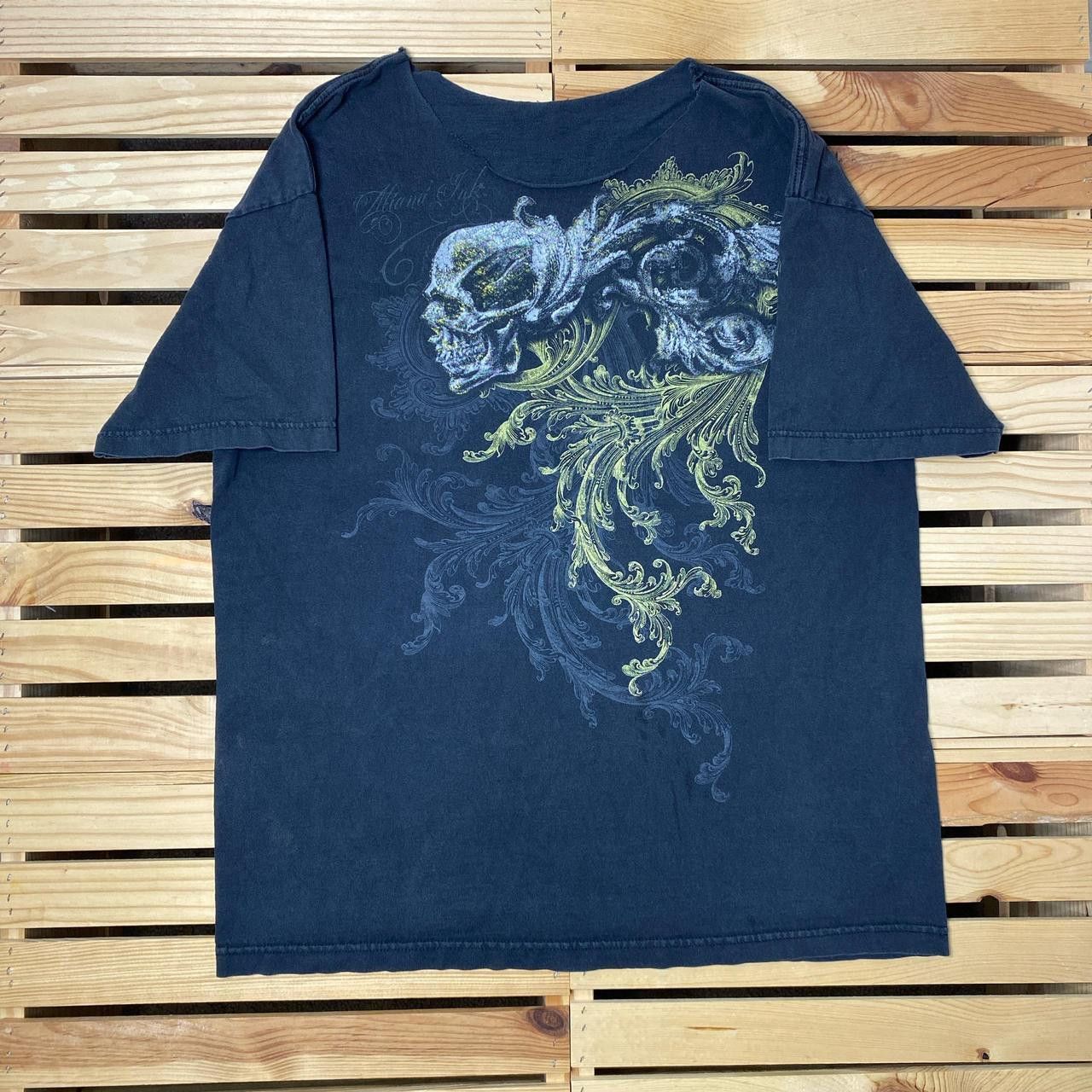 Other Skulls & Flowers Black Thrashed Y2K Tee Size XL Size US XL / EU 56 / 4 - 1 Thumbnail