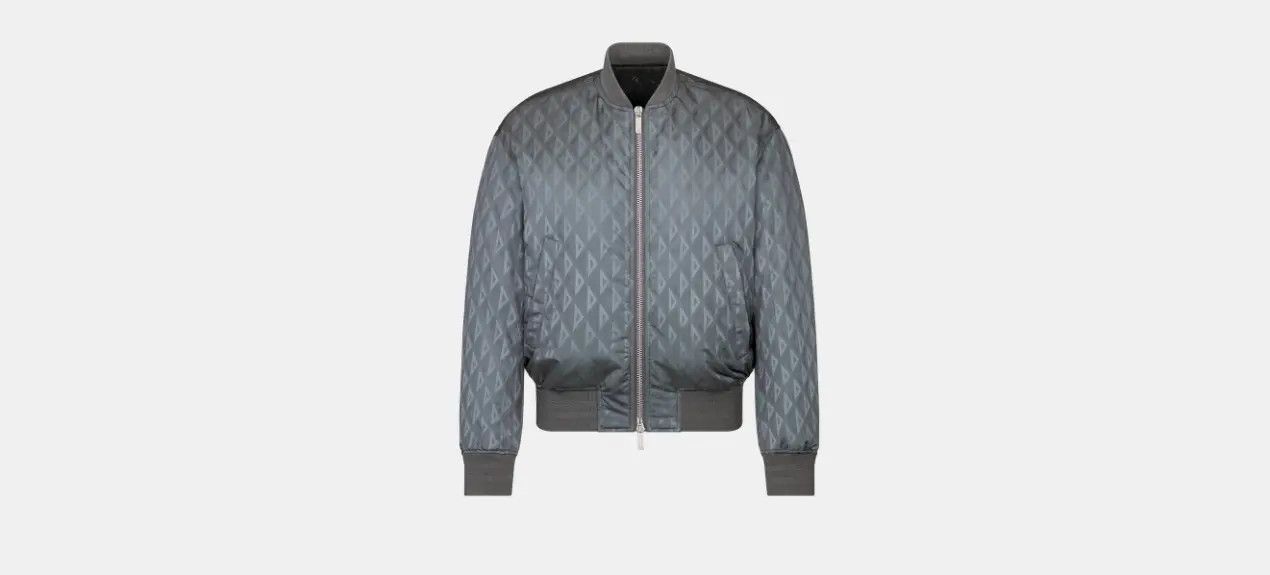 o1w1db10824 CD Diamond Zipped Bomber Jackets in Gray