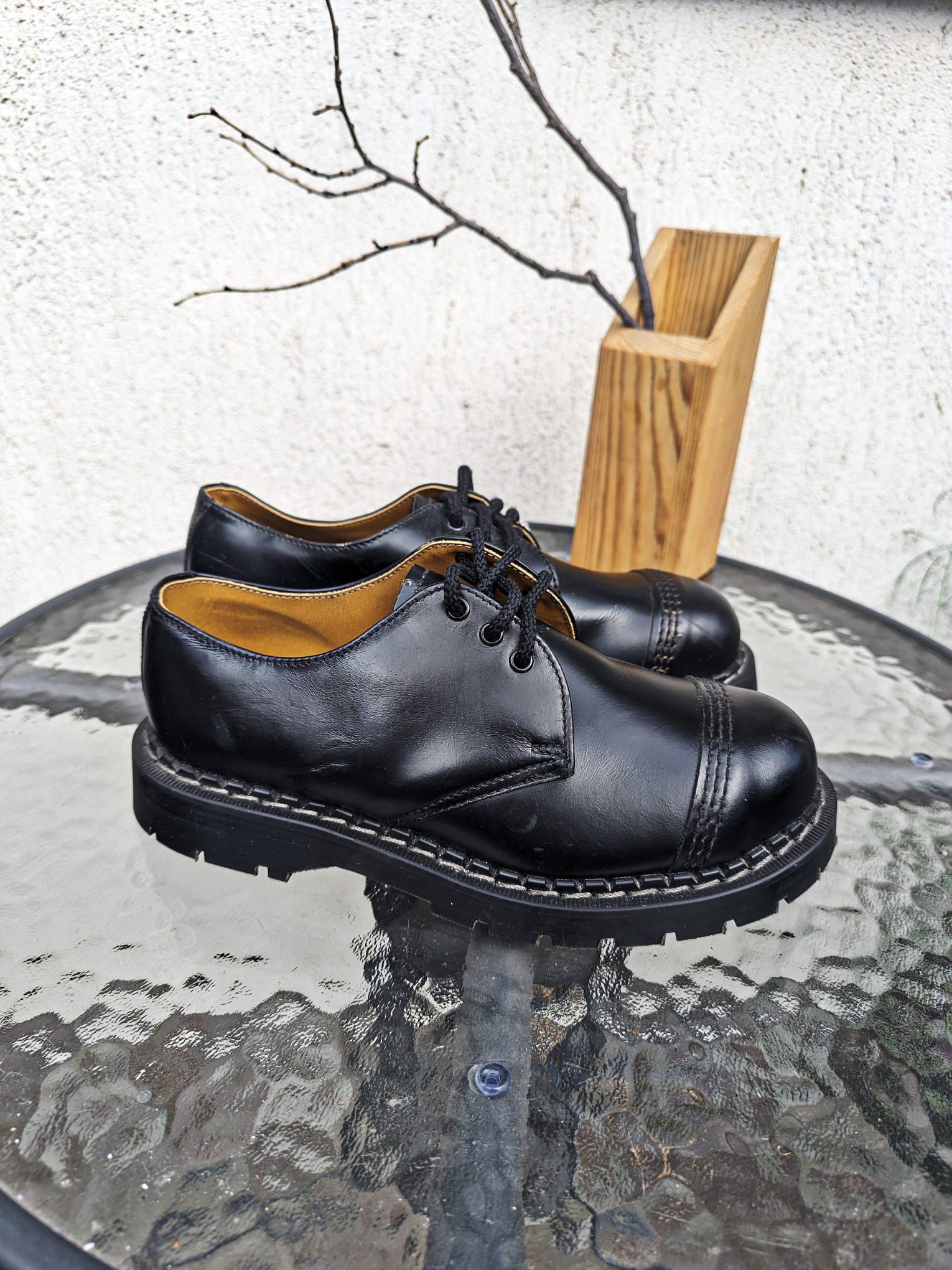 Hysteric Glamour × Seditionaries metal front heavy punk rock vintage leather chunky shoes Size US 6.5 / EU 39-40 - 2 Thumbnail