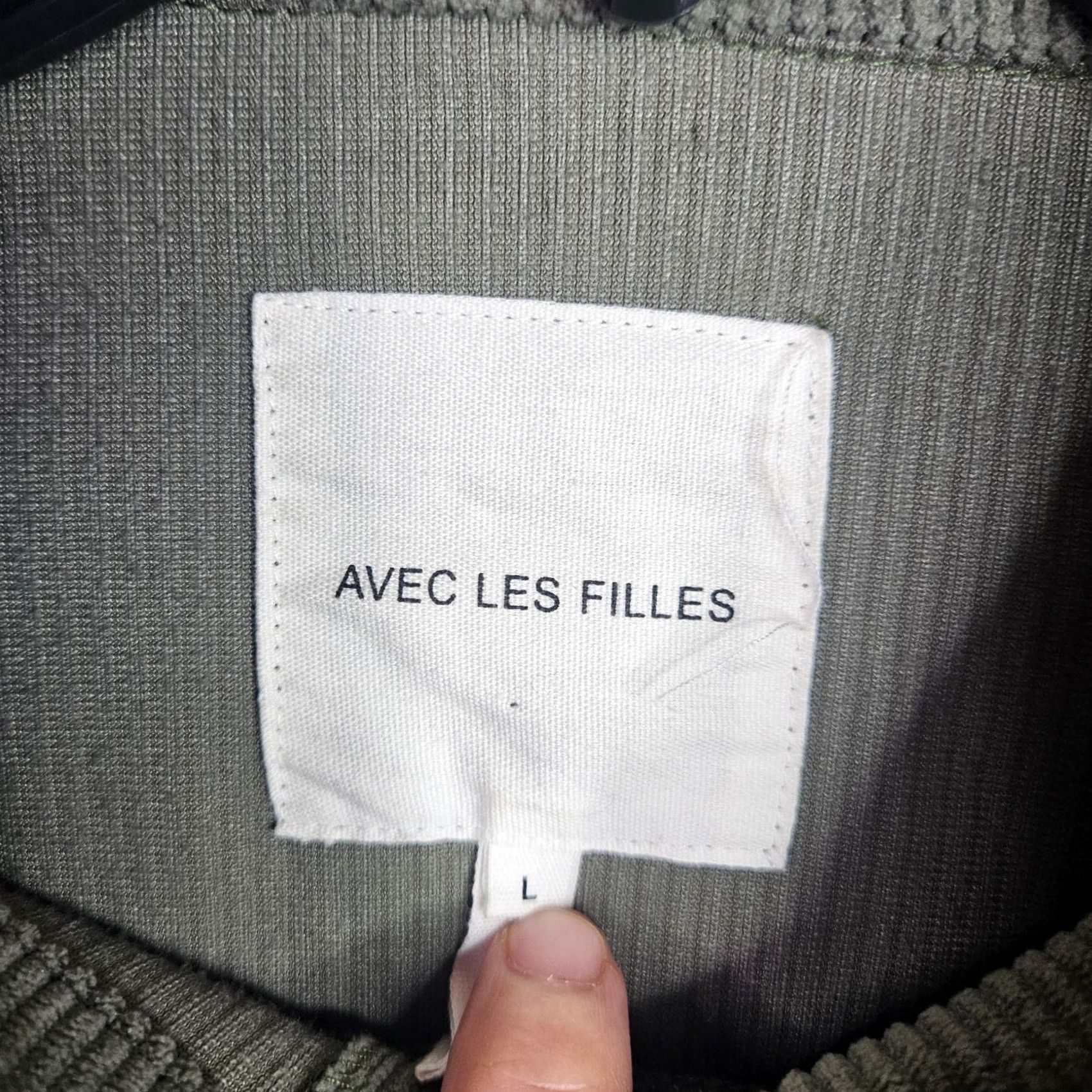 AVEC LES FILLES Avec Les Filles Women's Corduroy Jacket L Green Button Front Utility Jacket Size L / US 10 / IT 46 - 6 Thumbnail