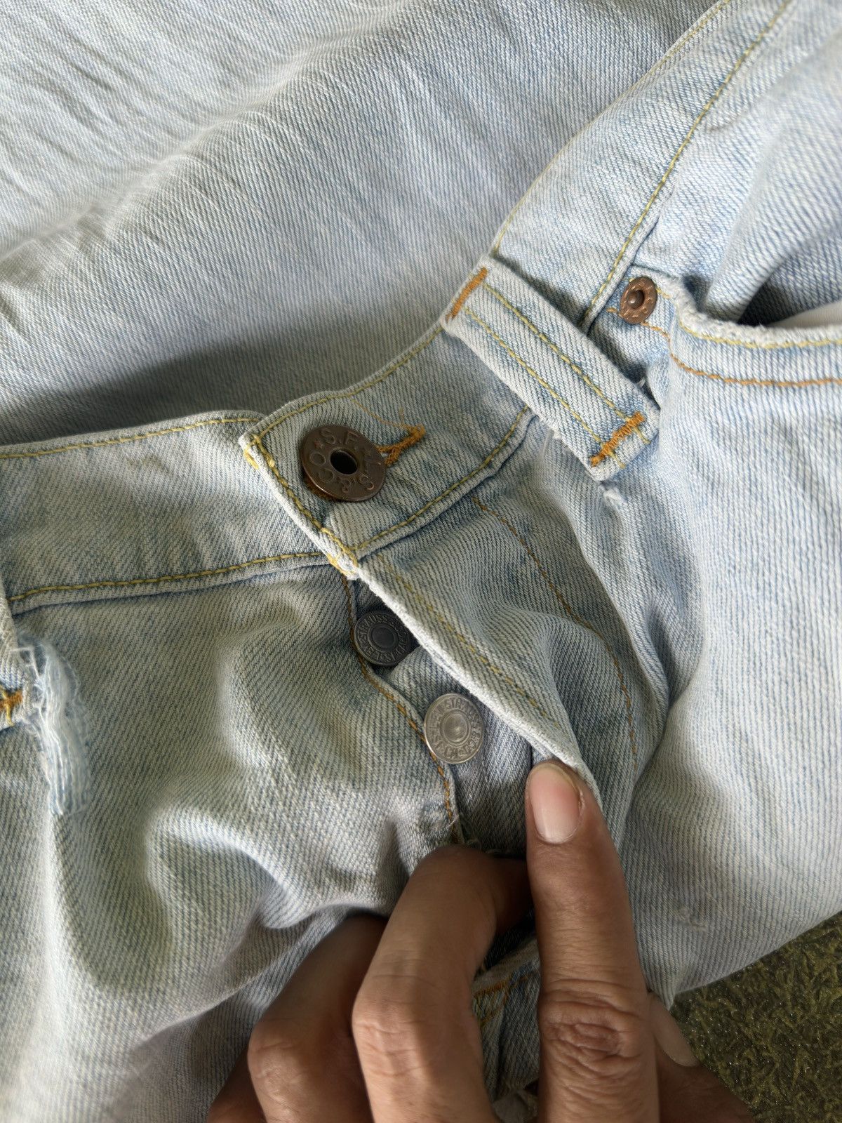 Levi's Vintage Levis 513 BootCut 💥 Size US 36 / EU 52 - 6 Thumbnail