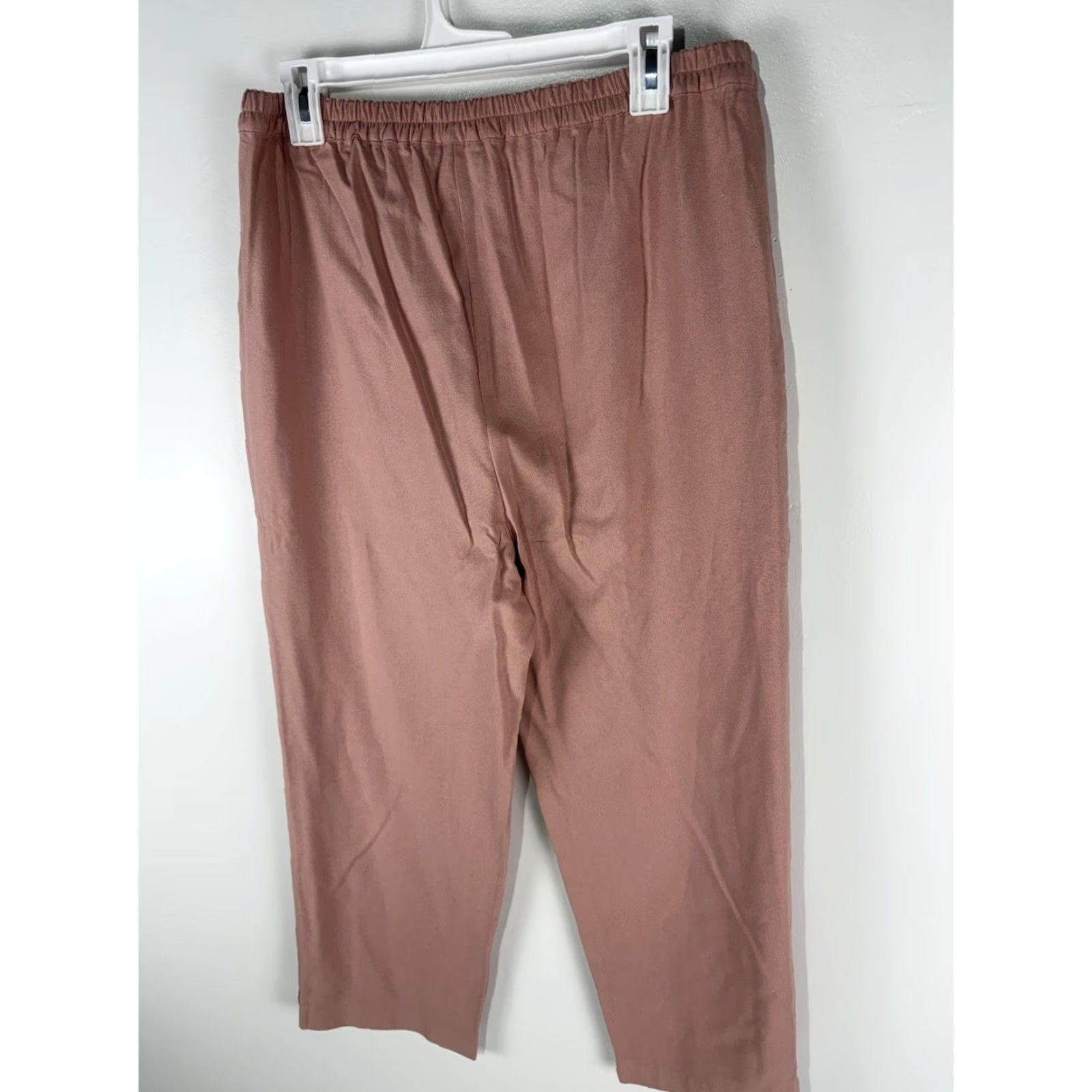 Vintage VINTAGE Keren Hart Peach Silk Cropped Pants Women’s Size M Elastic Waist Summer Bohemian Retro Size 32" / US 10 / IT 46 - 4 Thumbnail