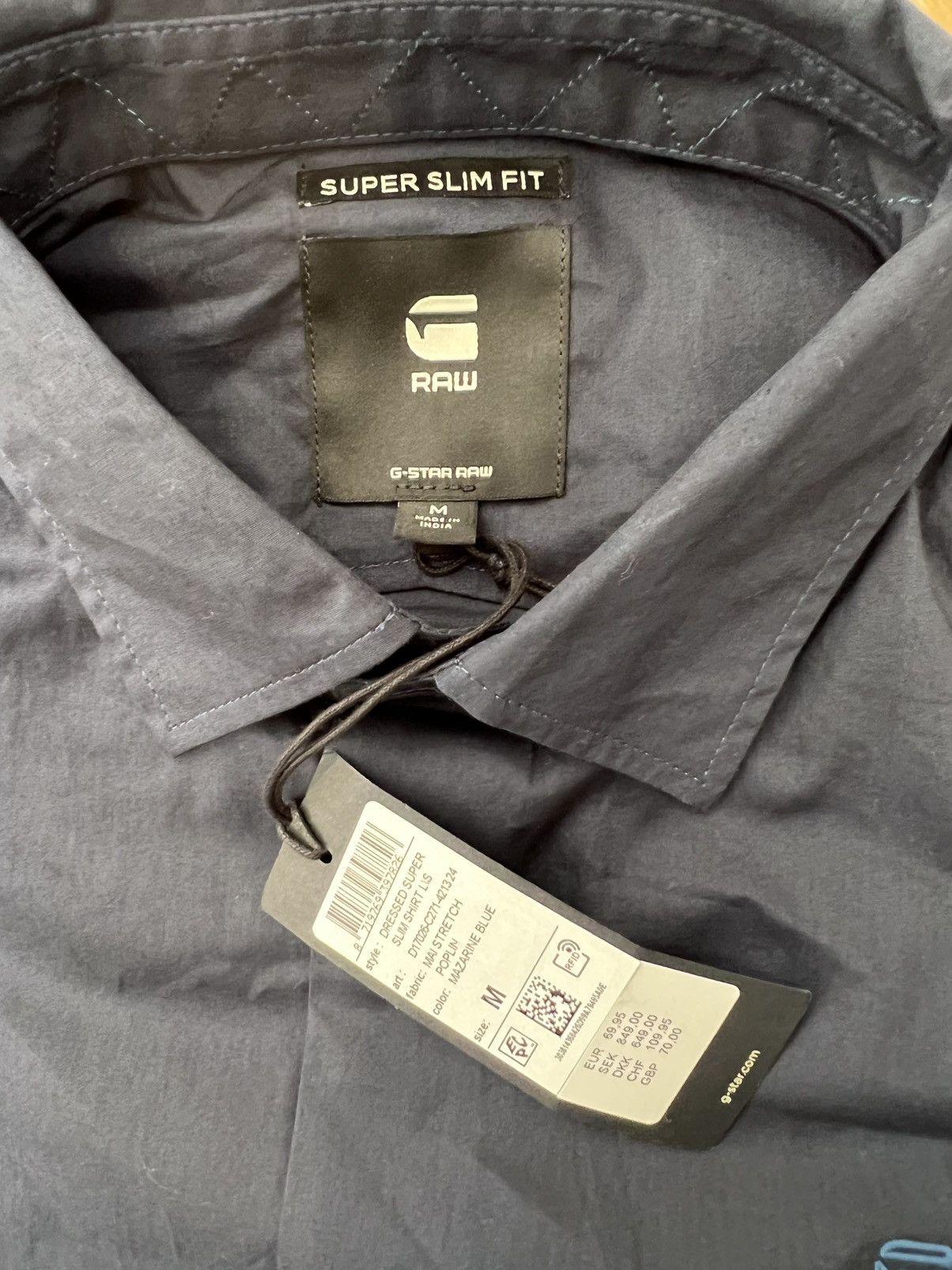 G-Star G Star Raw Dressed Super Slim Shirt Size US M / EU 48-50 / 2 - 2 Thumbnail