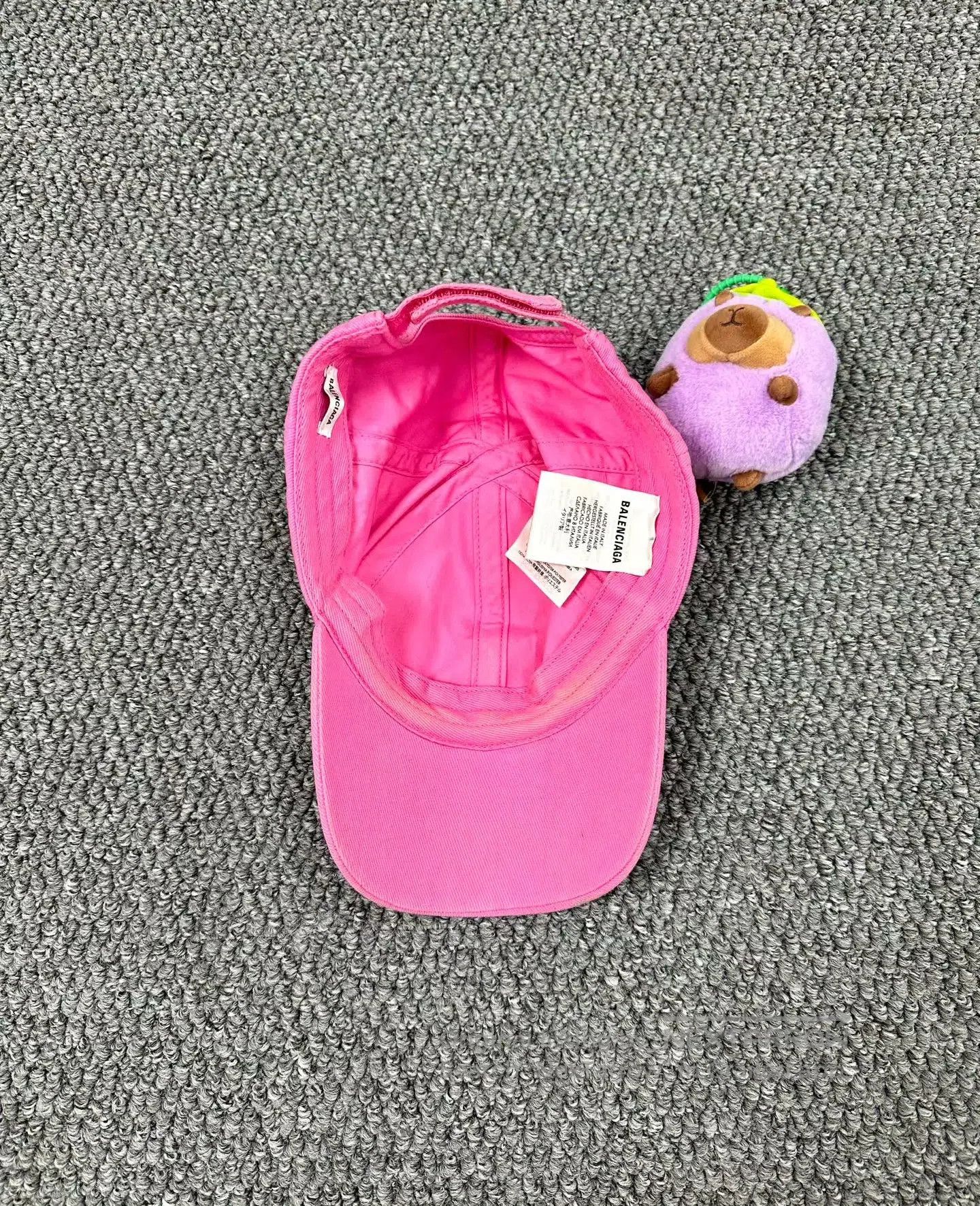 Balenciaga Balenciaga size L Pink Embroidered Letter Logo Baseball Ca Size ONE SIZE - 3 Thumbnail