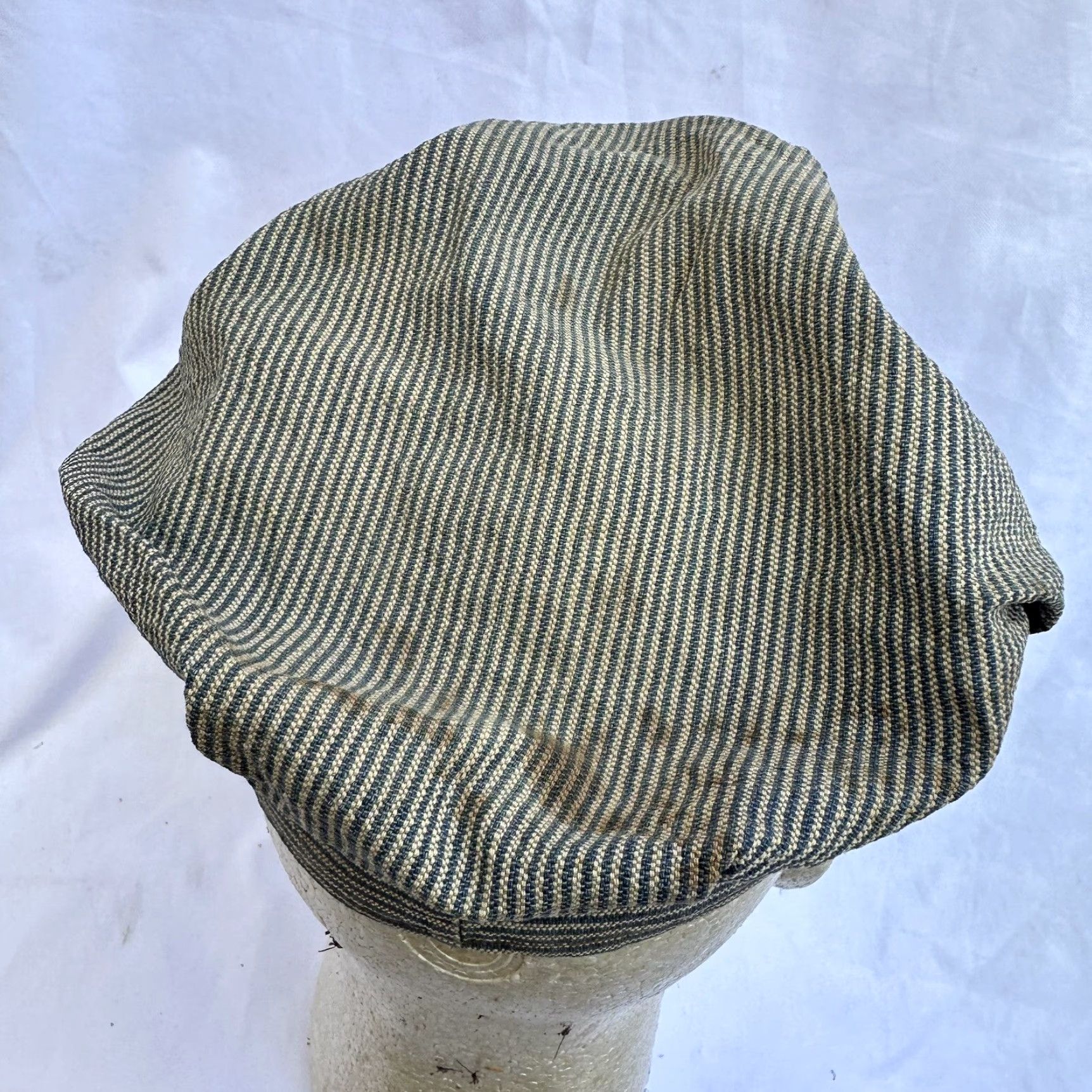 Vintage VINTAGE 1920s Cross Weave Railroad Cap HaT Original Cap Workwear Size 7 Men's Hats Size ONE SIZE - 5 Thumbnail