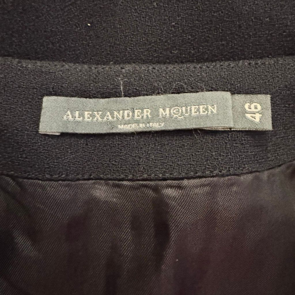Alexander McQueen Alexander McQueen Wool Pencil Skirt | 2006 Collection | Zip Size 32" / US 10 / IT 46 - 3 Thumbnail