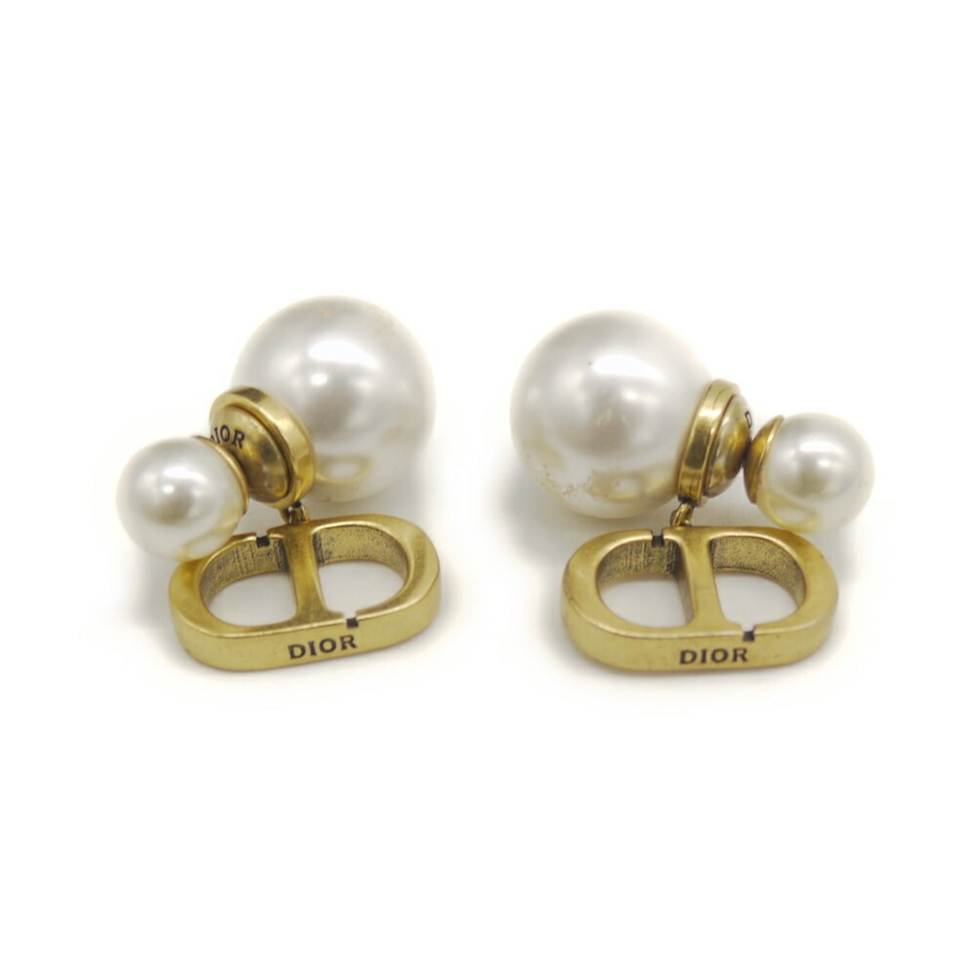 Dior Christian Dior Tribal Earrings with Resin Pearls Size ONE SIZE - 1 Thumbnail