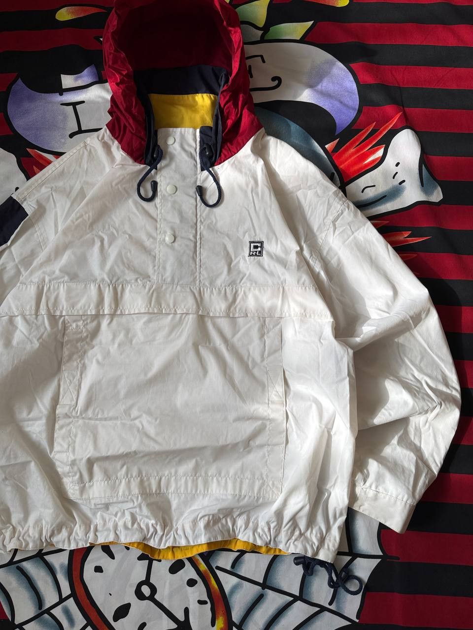 Chaps Ralph Lauren × Ralph Lauren × Vintage Vintage Chaps Ralph Lauren anorak jacket in white Size L Size US L / EU 52-54 / 3 - 2 Thumbnail