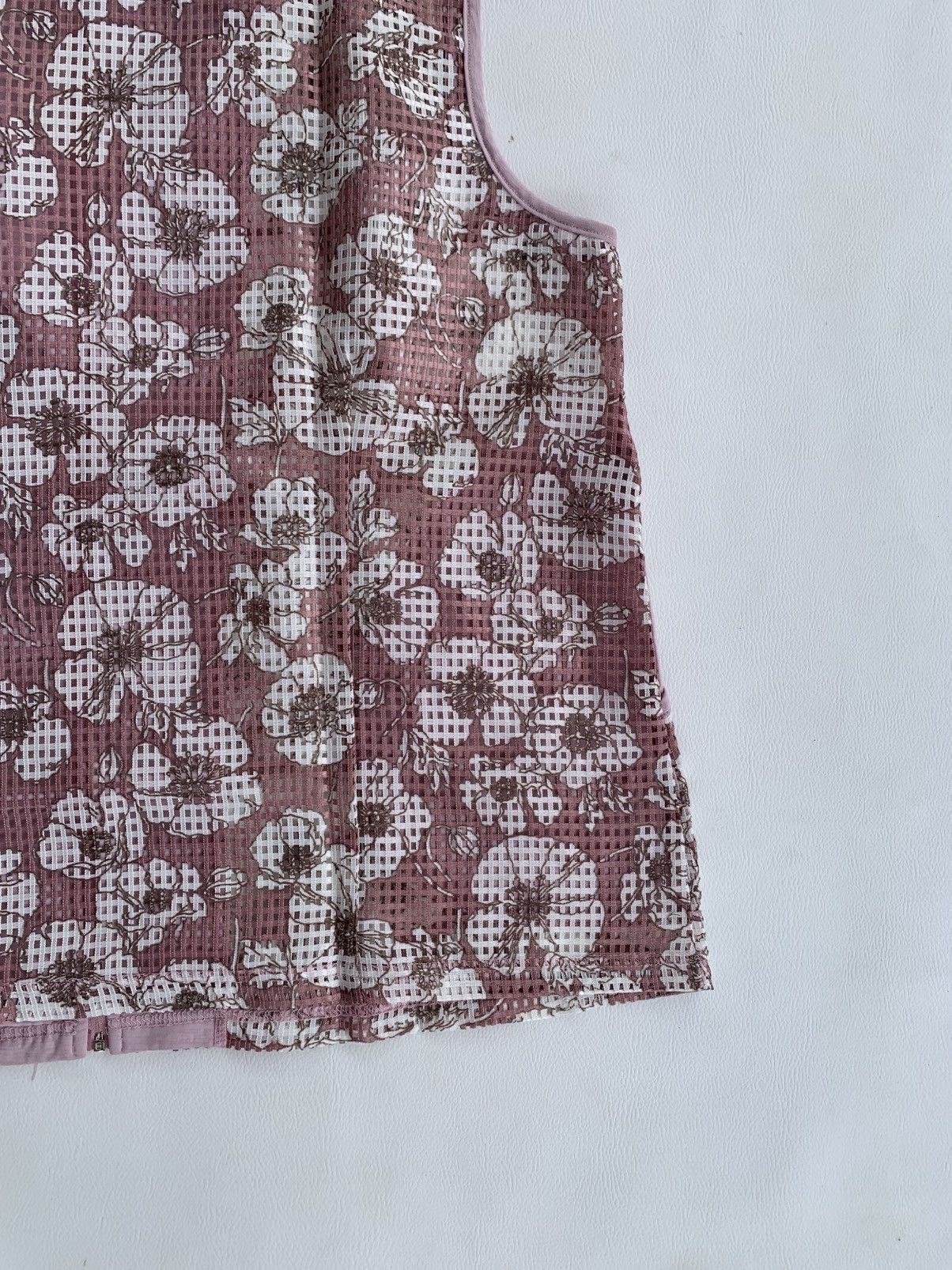Japanese Brand Tamara Sakura Flower Zip Vest Transparent Japanese Style Size L / US 10 / IT 46 - 9 Thumbnail