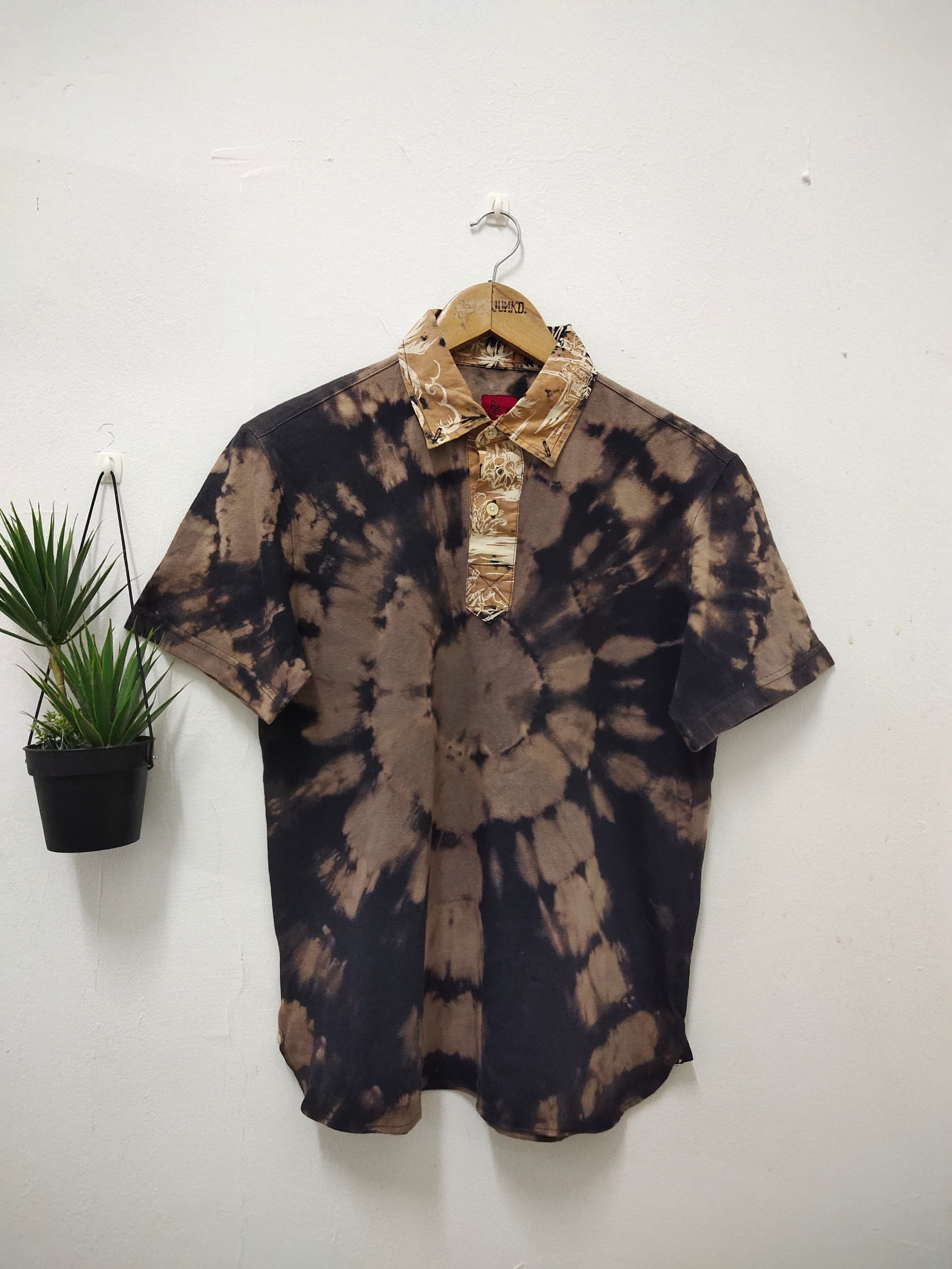 Needles Nepenthes New york Tie dye asid wash style collar tee Size US M / EU 48-50 / 2 - 1 Thumbnail