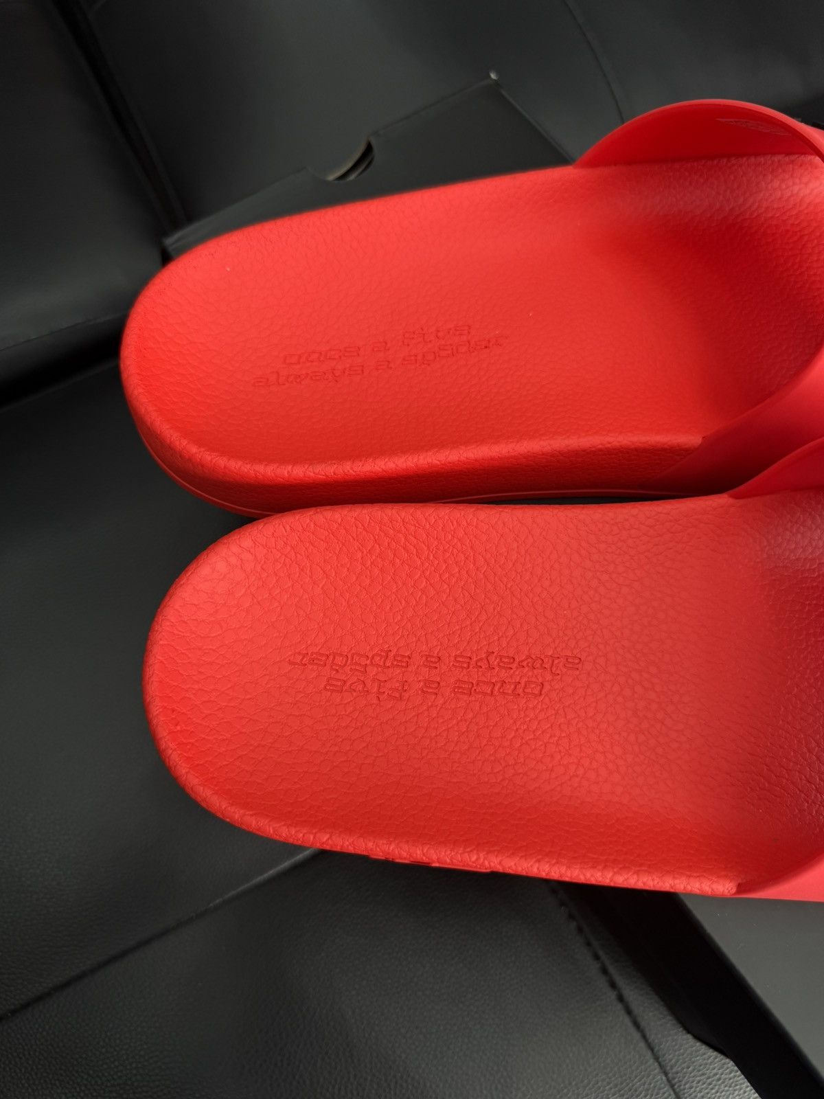 Sp5der Sp5der Red Slip On Rubber Slides Size (10) Brand New Size US 10 / EU 43 - 7 Thumbnail