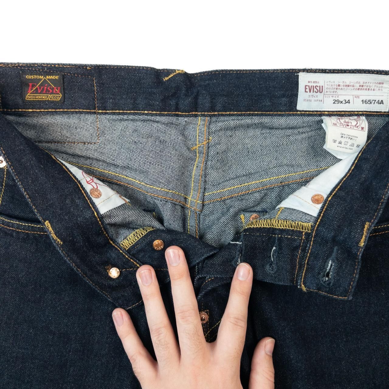 Evisu Vintage Evisu Double Gull Japanese Denim Jeans Size W29 Size US 29 - 5 Thumbnail