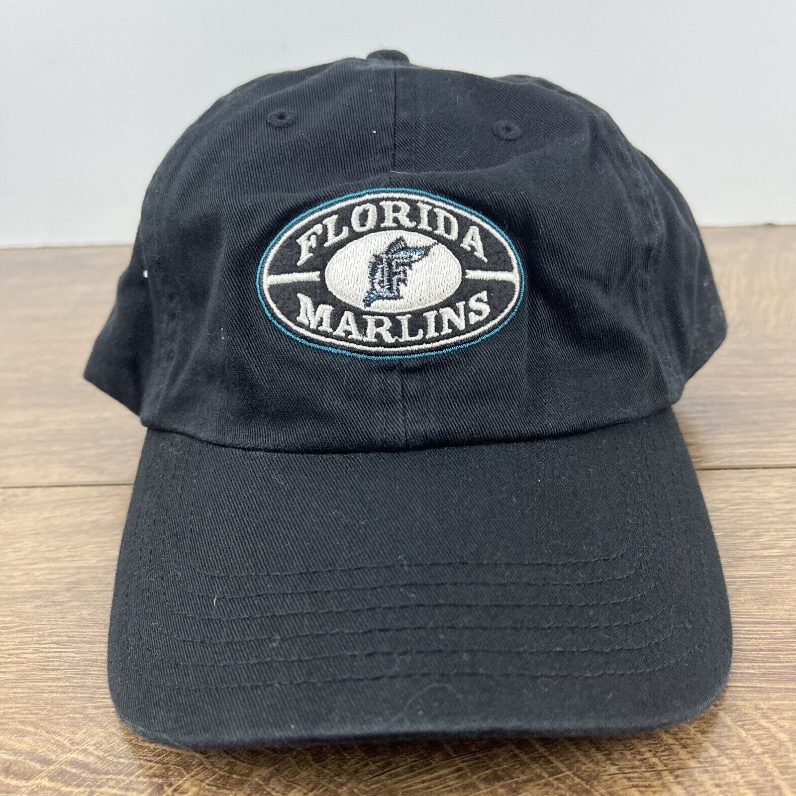 Other Florida Marlins MLB Hat Black Florida Hat Adjustable Black A Size ONE SIZE - 5 Thumbnail